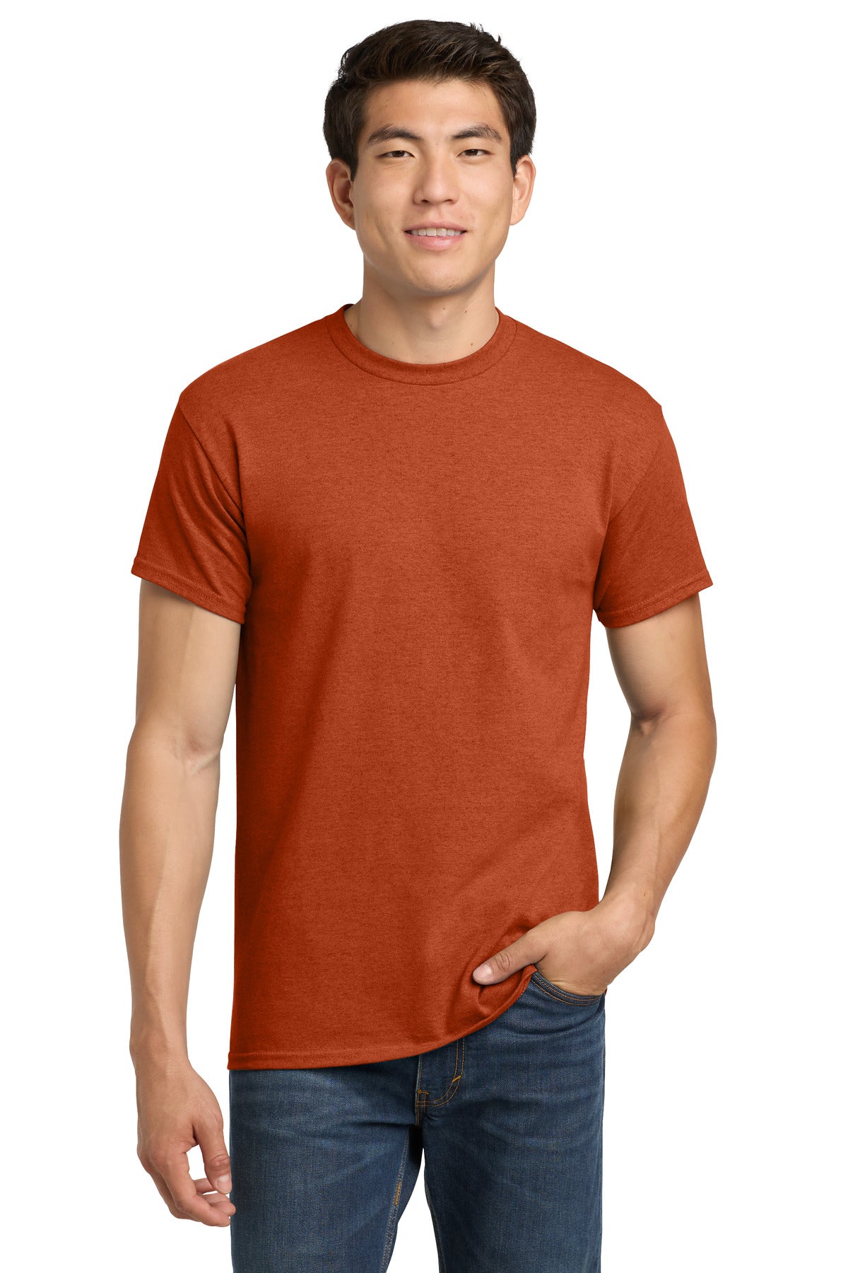 Custom Antique Orange Heavy Cotton Cotton Tee 5000, personalized by SanCanDo Swag in Argyle, TX