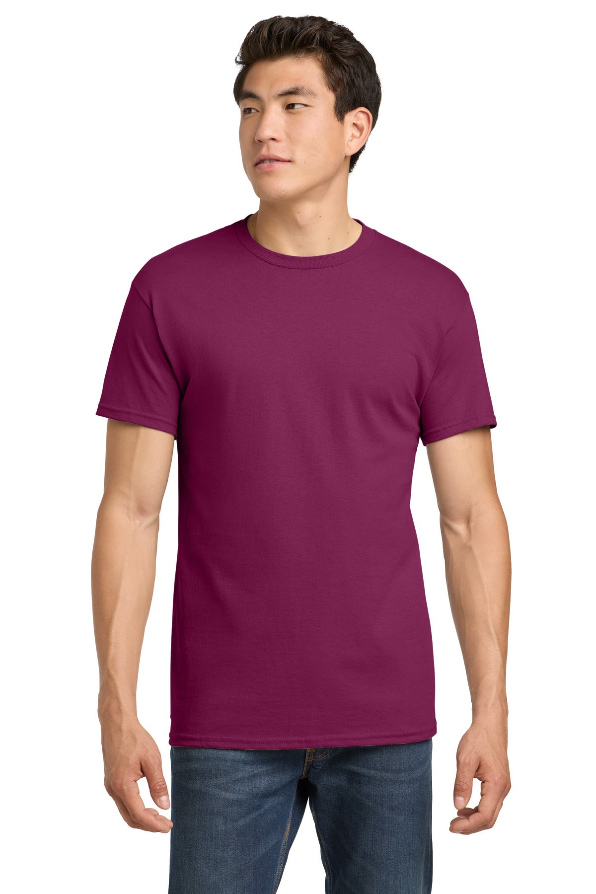 Custom Berry Heavy Cotton Cotton Tee 5000, personalized by SanCanDo Swag in Argyle, TX