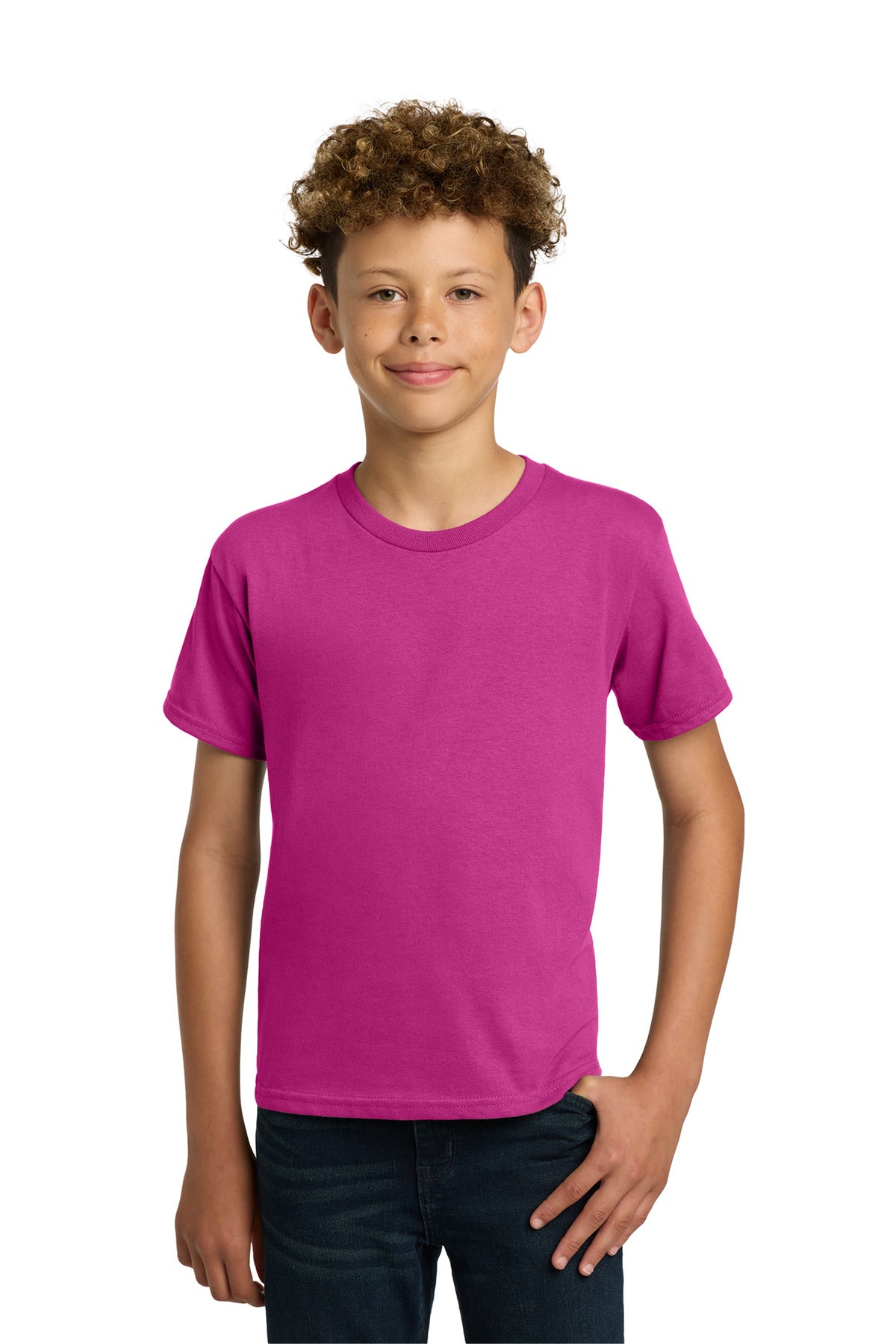Custom Heliconia Youth Heavy Cotton Cotton Tee 5000B, personalized by SanCanDo Swag in Argyle, TX