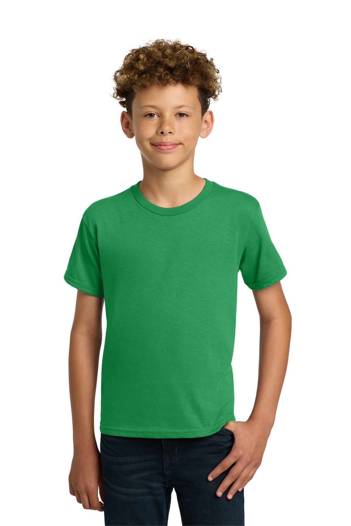 Custom Irish Green Youth Heavy Cotton Cotton Tee 5000B, personalized by SanCanDo Swag in Argyle, TX