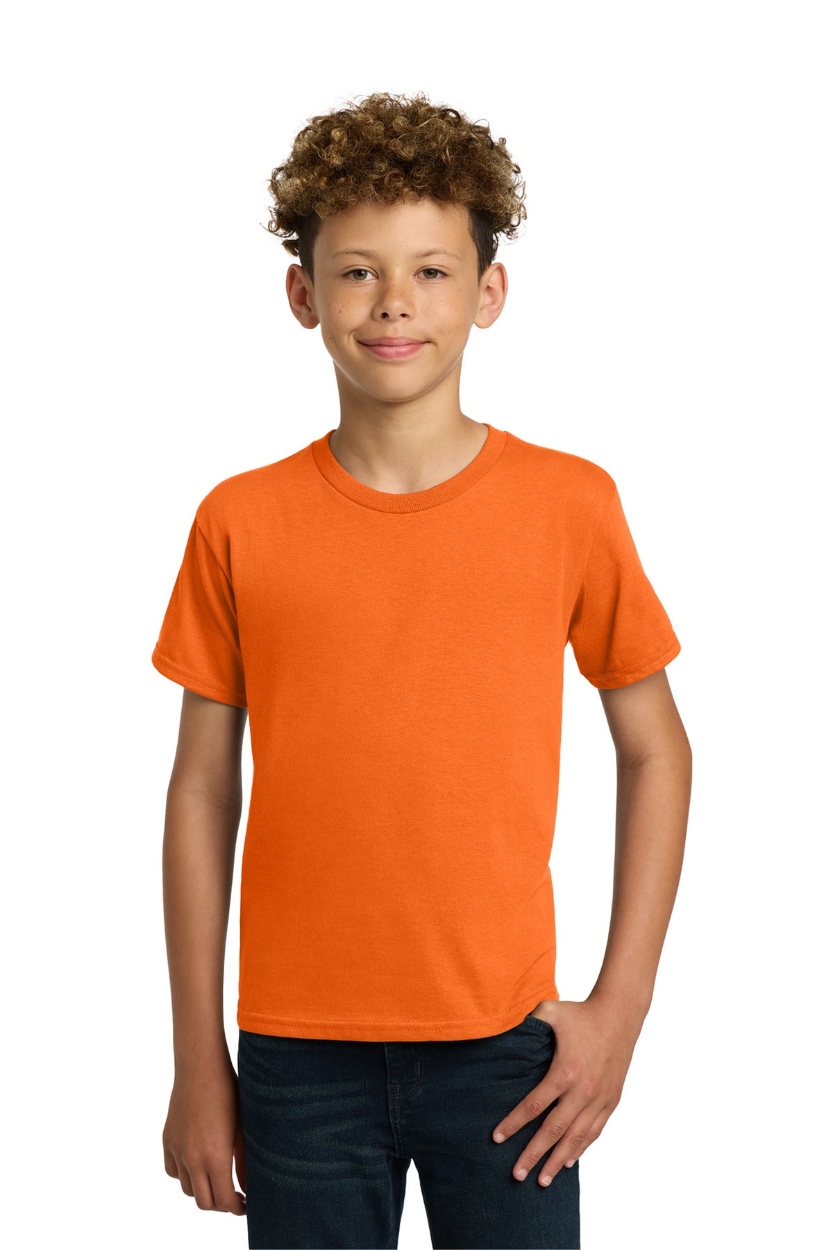 Custom S. Orange Youth Heavy Cotton Cotton Tee 5000B, personalized by SanCanDo Swag in Argyle, TX
