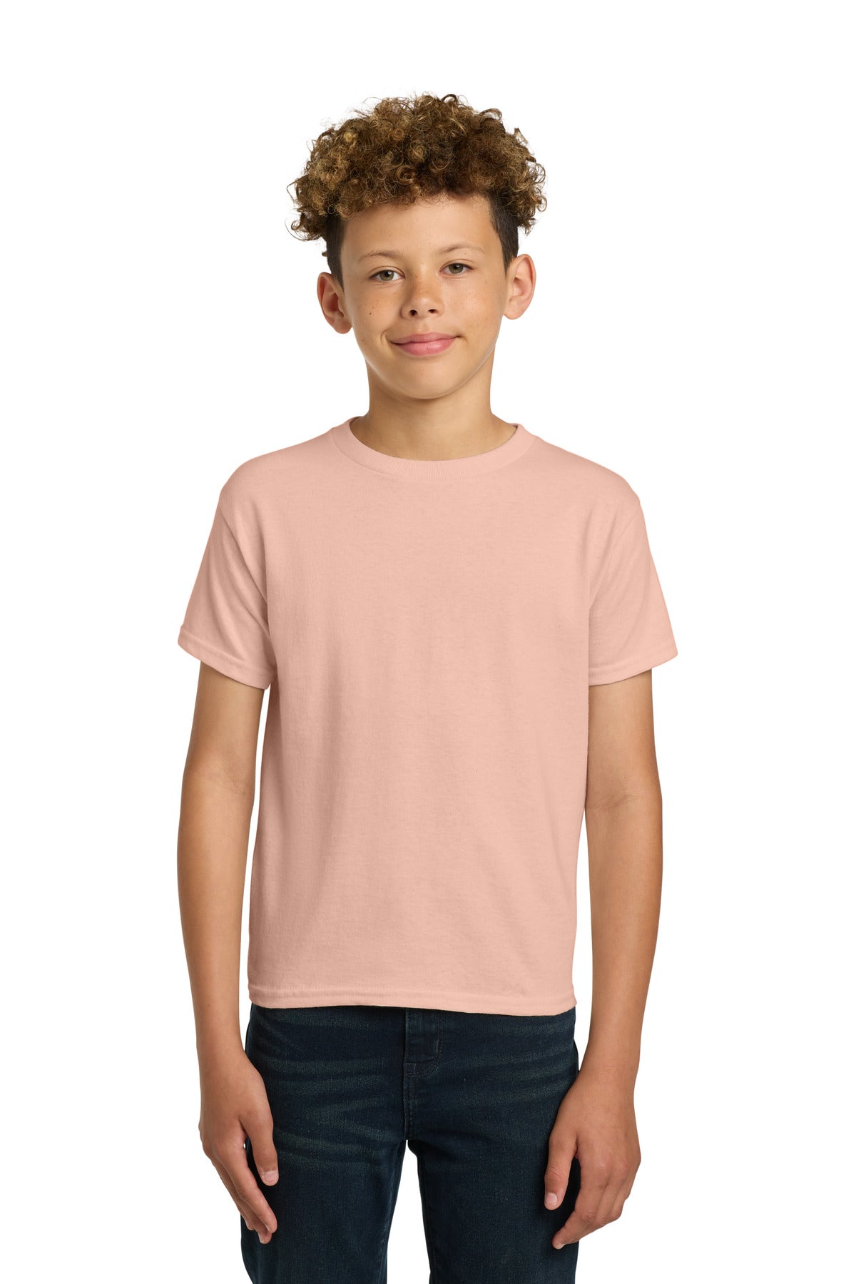 Custom Dusty Rose Youth Heavy Cotton Cotton Tee 5000B, personalized by SanCanDo Swag in Argyle, TX