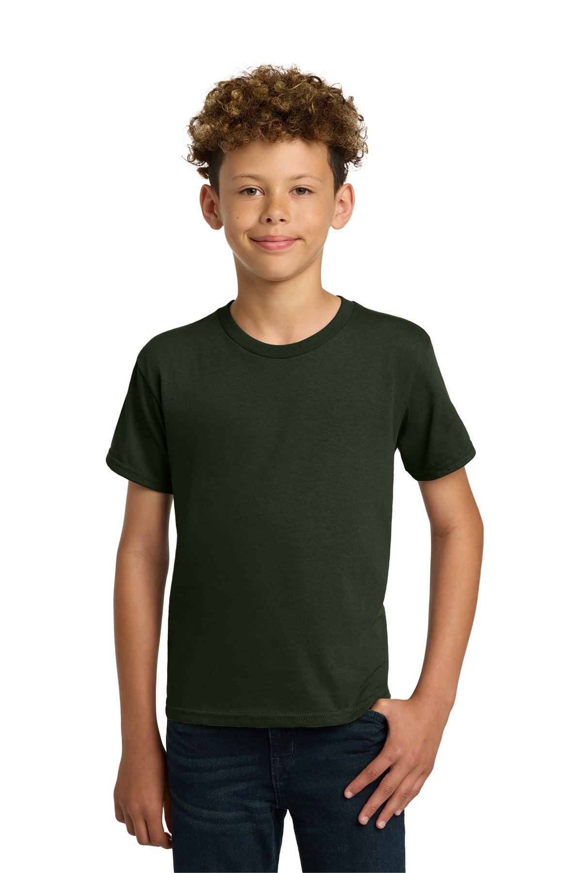 Custom Forest Youth Heavy Cotton Cotton Tee 5000B, personalized by SanCanDo Swag in Argyle, TX