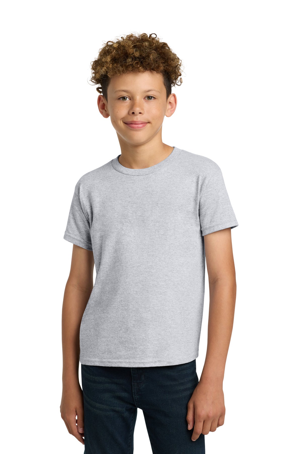 Custom Ash Youth Heavy Cotton Cotton Tee 5000B, personalized by SanCanDo Swag in Argyle, TX