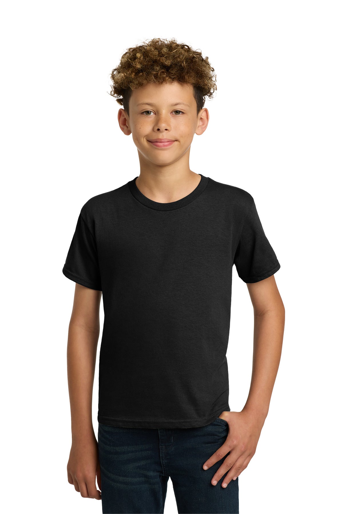 Custom Black Youth Heavy Cotton Cotton Tee 5000B, personalized by SanCanDo Swag in Argyle, TX