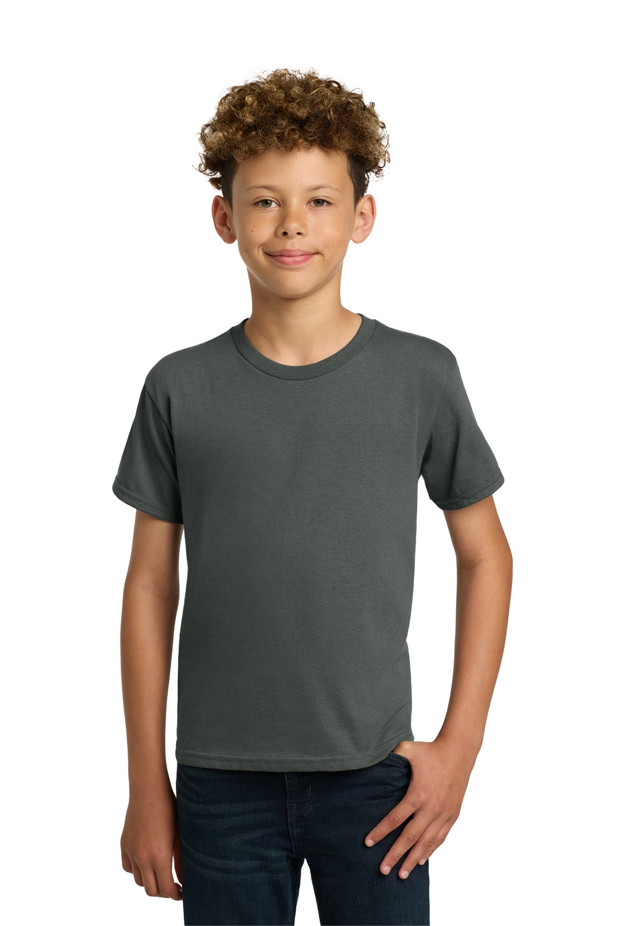 Custom Charcoal Youth Heavy Cotton Cotton Tee 5000B, personalized by SanCanDo Swag in Argyle, TX