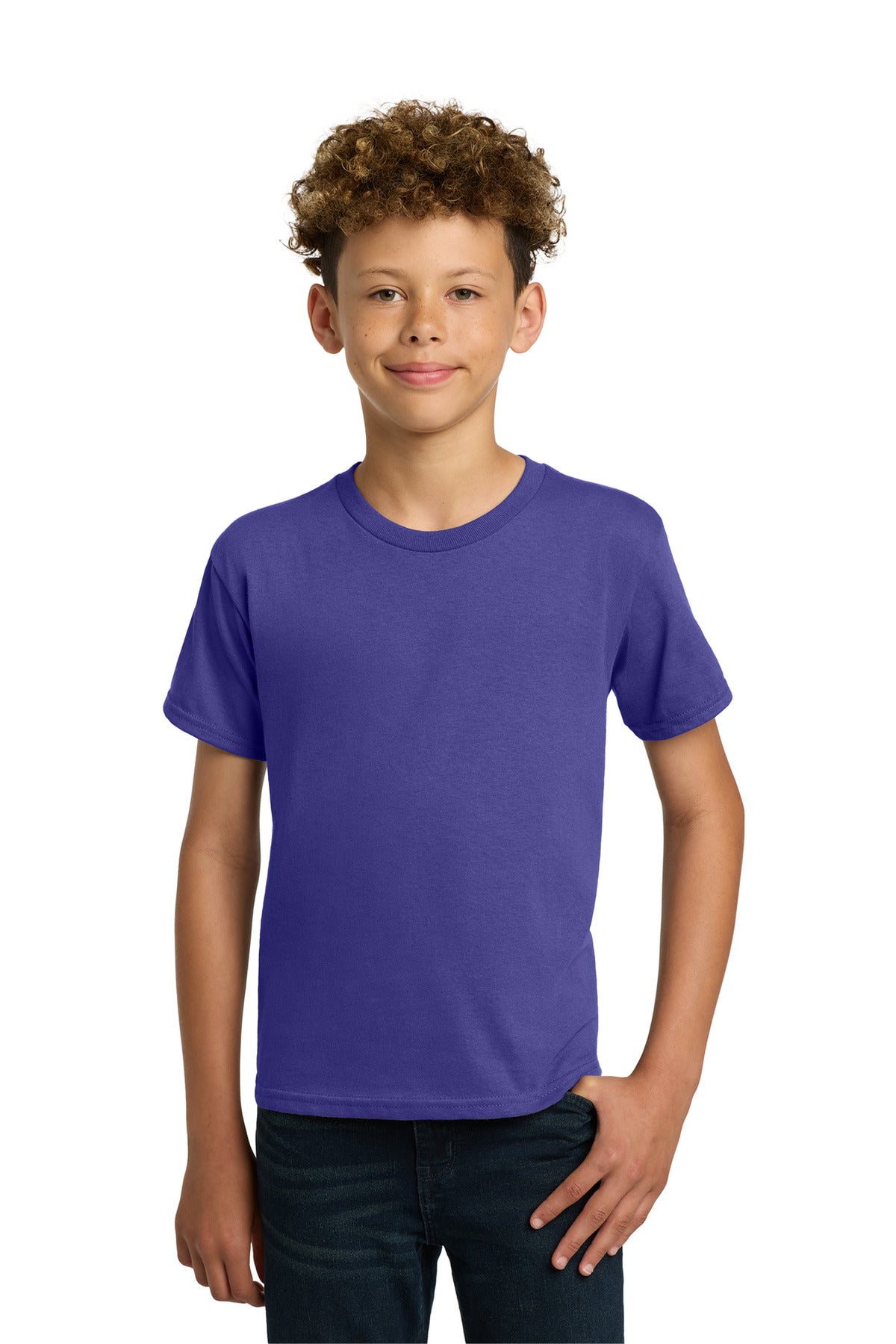 Custom Cobalt Youth Heavy Cotton Cotton Tee 5000B, personalized by SanCanDo Swag in Argyle, TX