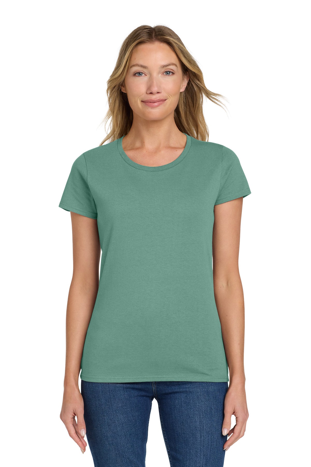 Custom Aquatic Women's Heavy Cotton Cotton Tee 5000L, personalized by SanCanDo Swag in Argyle, TX