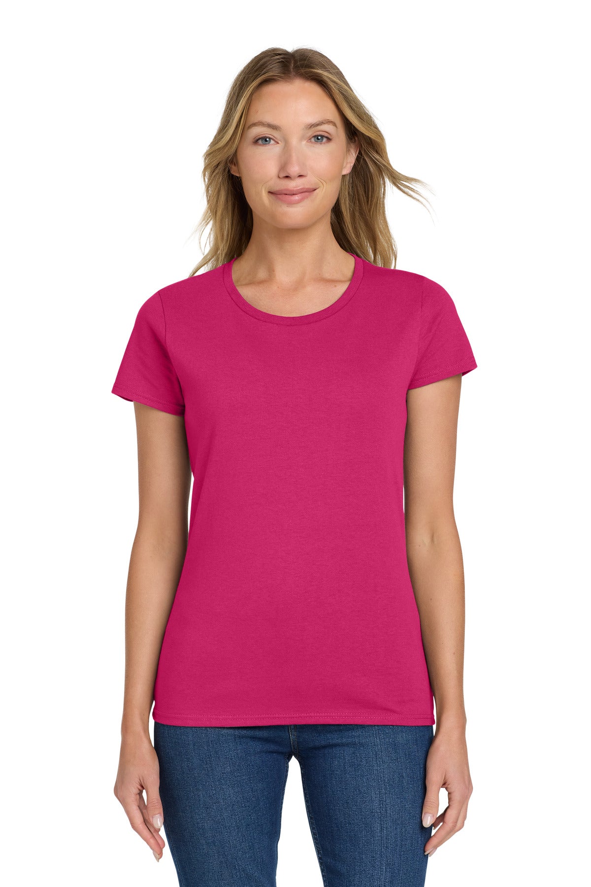 Custom Heliconia Women's Heavy Cotton Cotton Tee 5000L, personalized by SanCanDo Swag in Argyle, TX