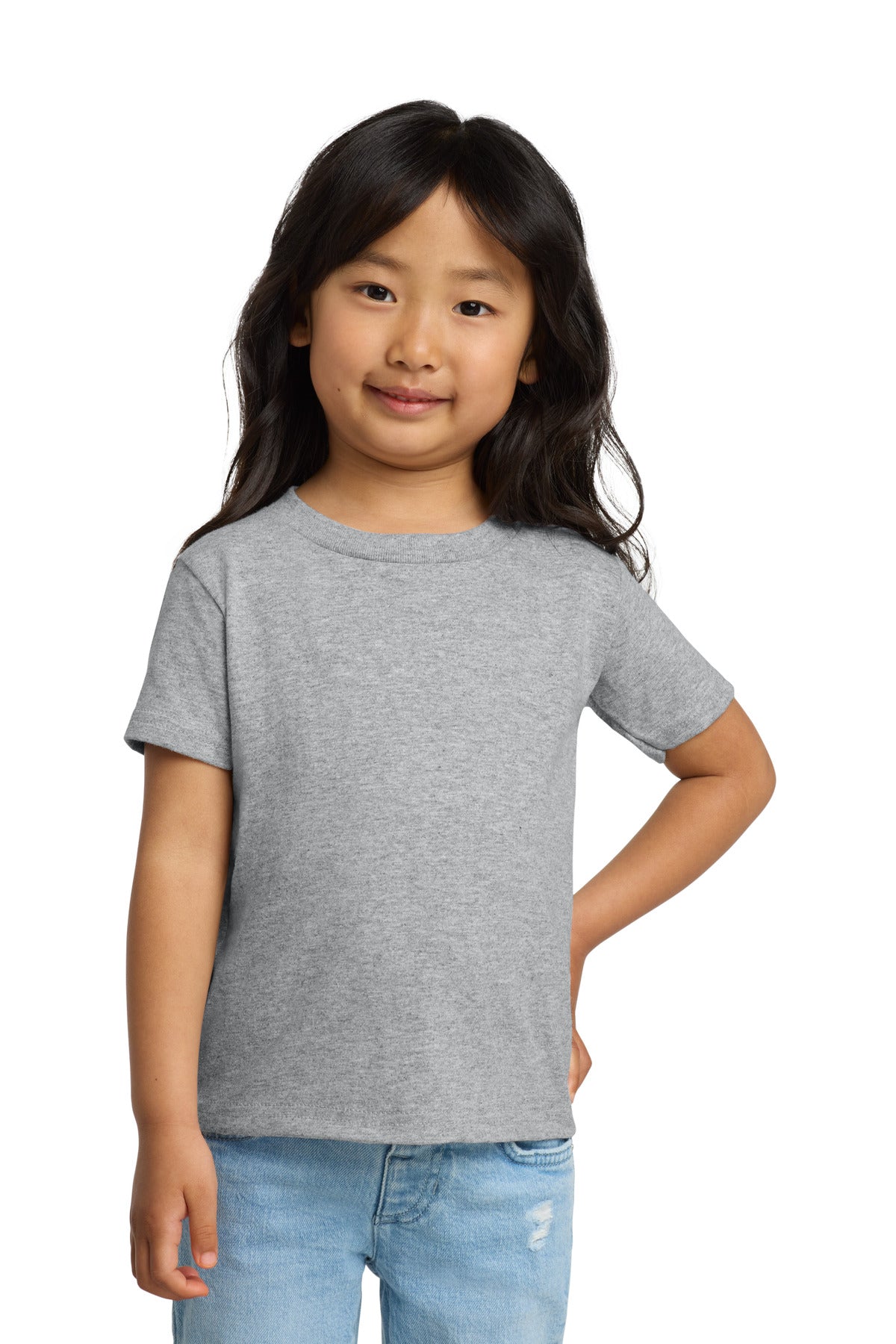 Custom Sport Grey Heavy Cotton Toddler Tee 5100P, personalized by SanCanDo Swag in Argyle, TX