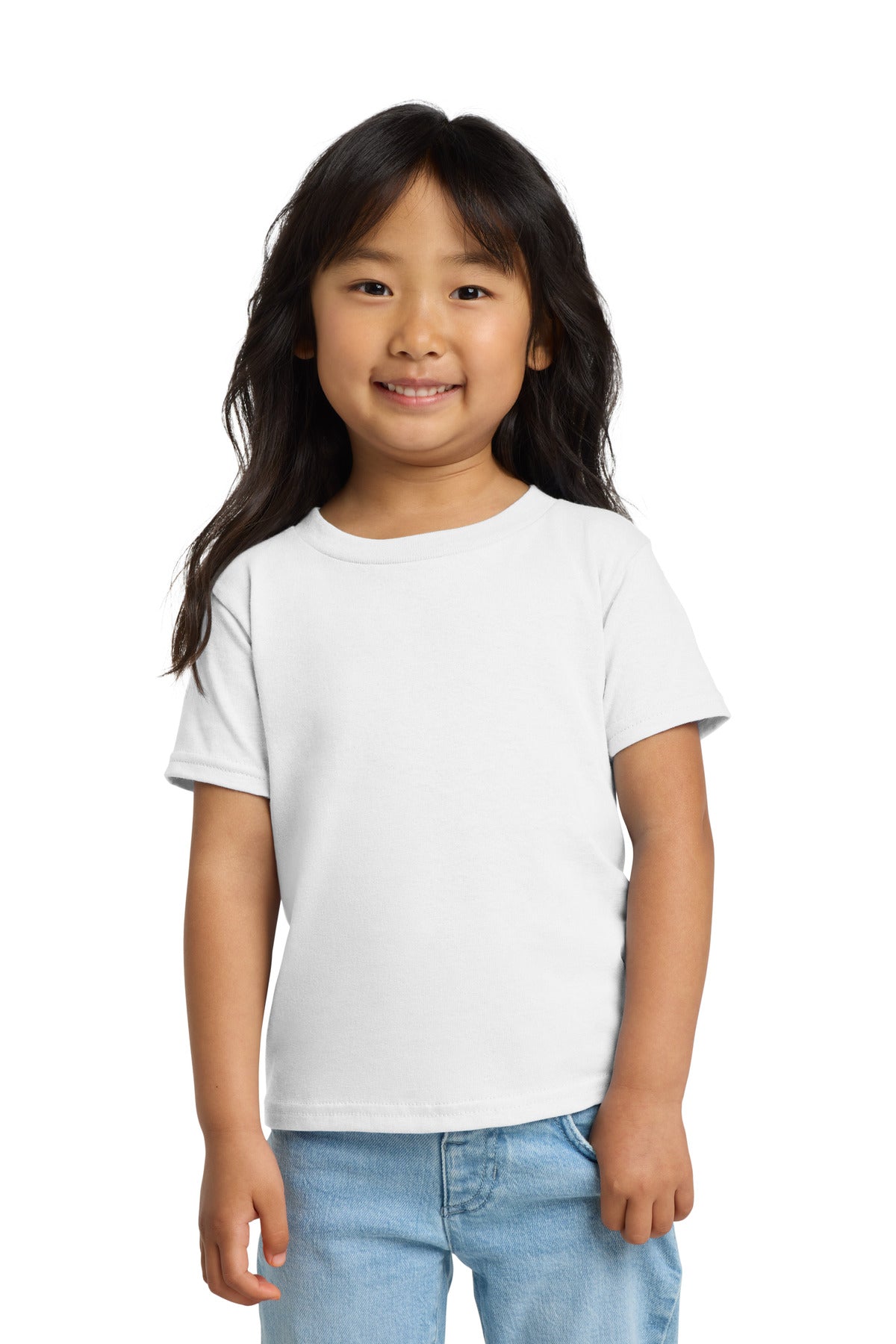 Custom White Heavy Cotton Toddler Tee 5100P, personalized by SanCanDo Swag in Argyle, TX