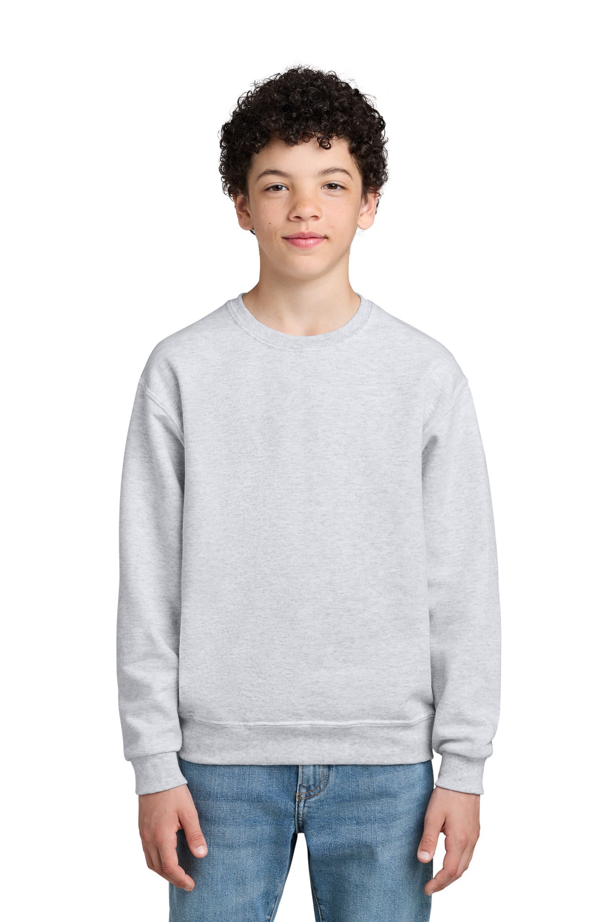 Custom Ash Youth NuBlend Crewneck 562B, personalized by SanCanDo Swag in Argyle, TX