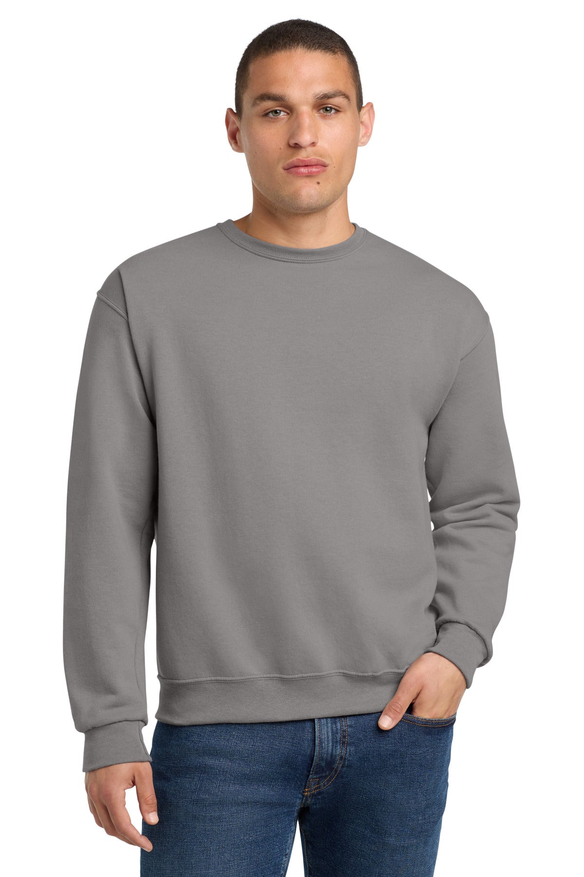 Custom Rock NuBlend Crewneck 562M, personalized by SanCanDo Swag in Argyle, TX