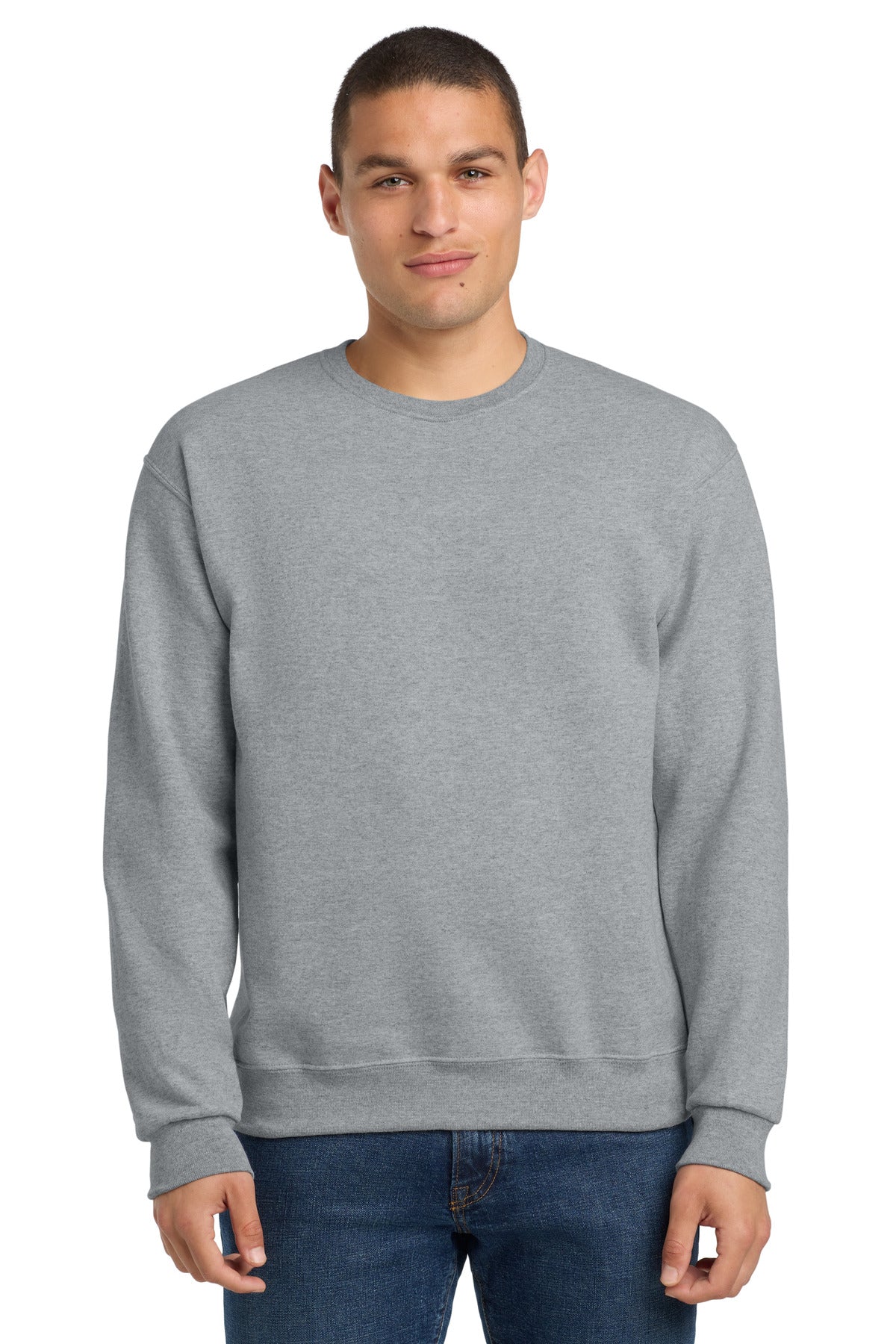 Custom Athletic Heather NuBlend Crewneck 562M, personalized by SanCanDo Swag in Argyle, TX