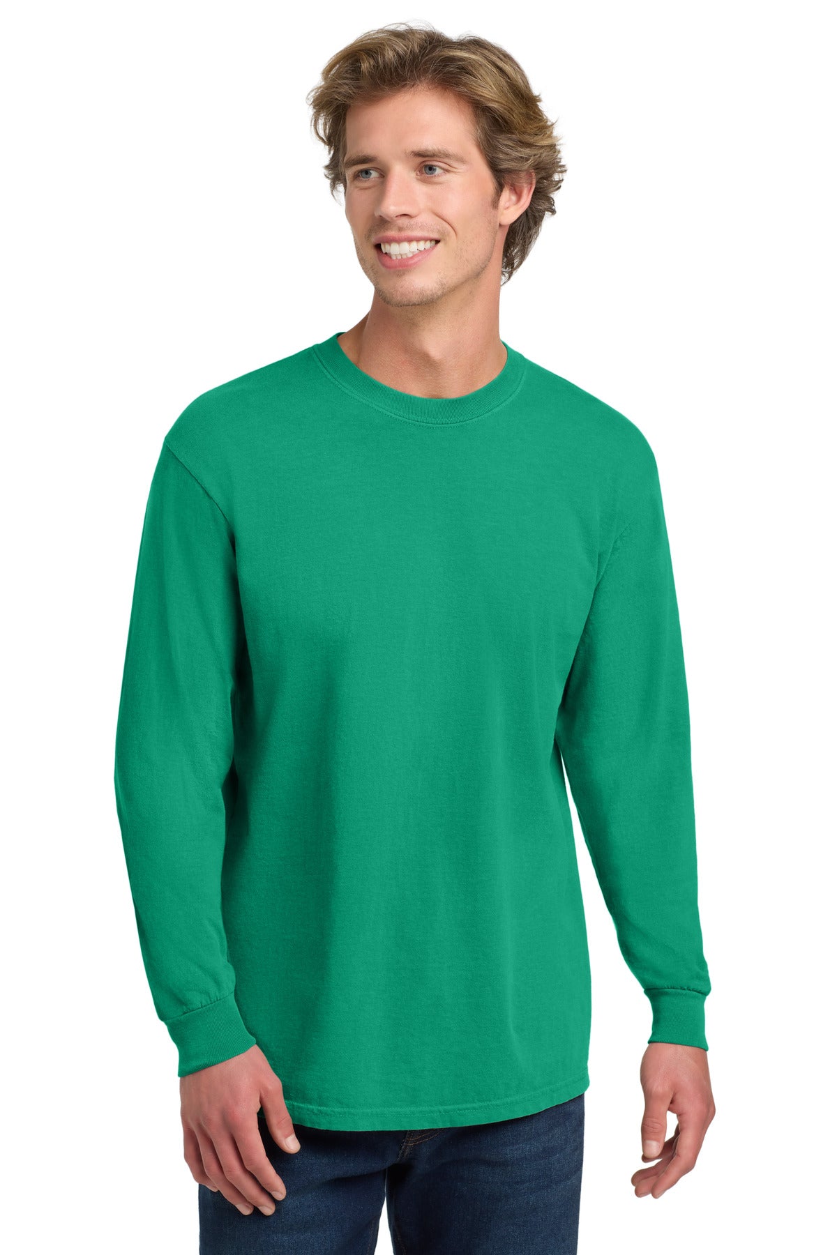 Custom Island Green Long Sleeve Tee 6014, personalized by SanCanDo Swag in Argyle, TX
