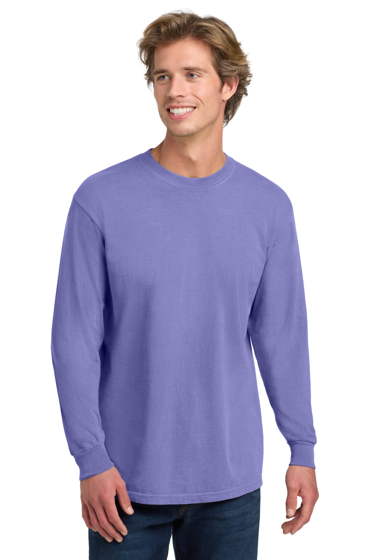 Custom Violet Long Sleeve Tee 6014, personalized by SanCanDo Swag in Argyle, TX