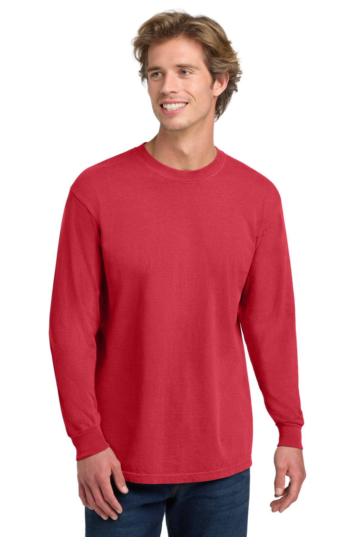 Custom Paprika Long Sleeve Tee 6014, personalized by SanCanDo Swag in Argyle, TX