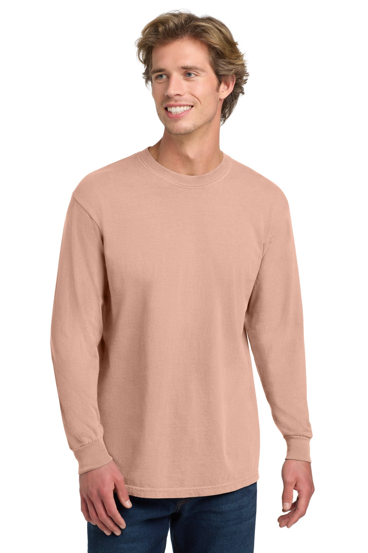 Custom Peachy Long Sleeve Tee 6014, personalized by SanCanDo Swag in Argyle, TX