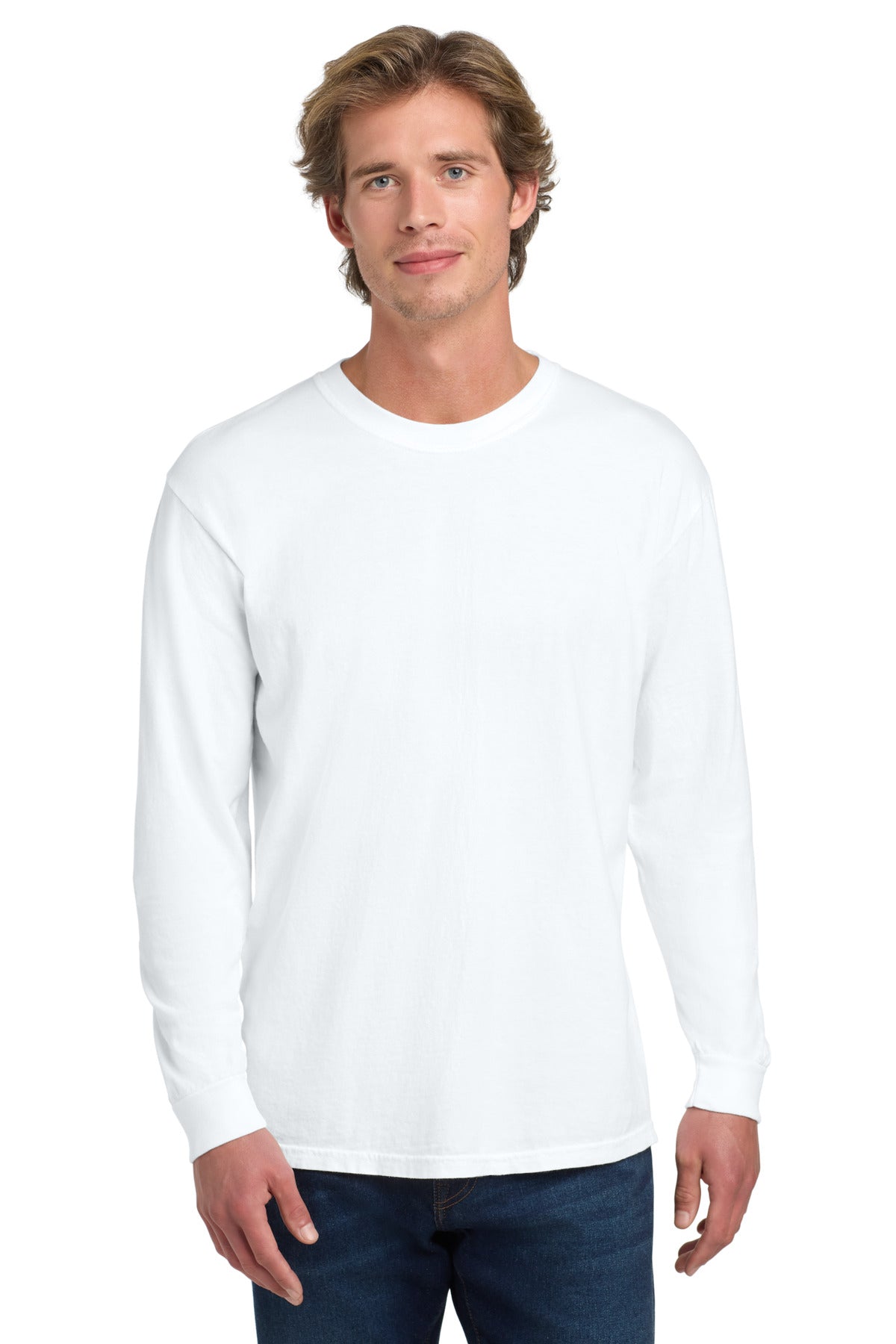 Custom White Long Sleeve Tee 6014, personalized by SanCanDo Swag in Argyle, TX