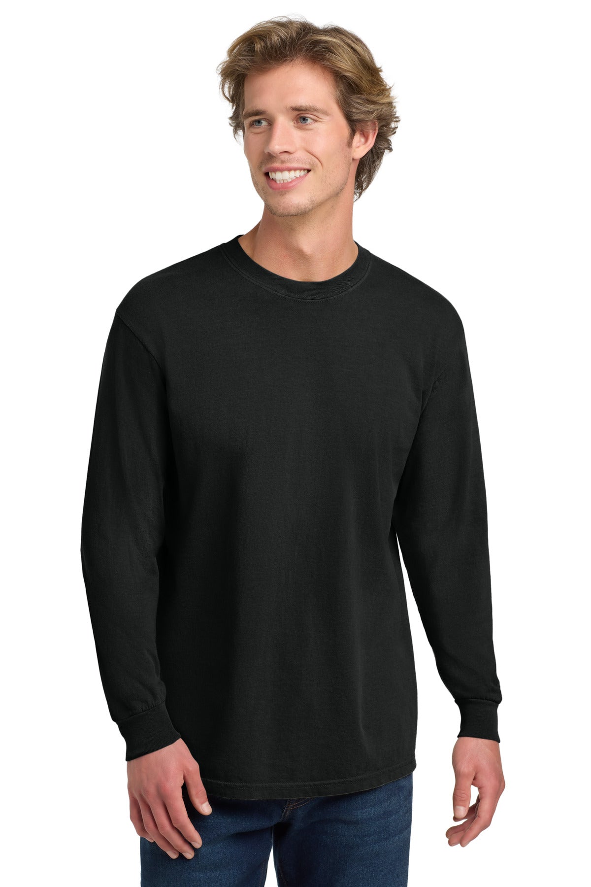Custom Black Long Sleeve Tee 6014, personalized by SanCanDo Swag in Argyle, TX