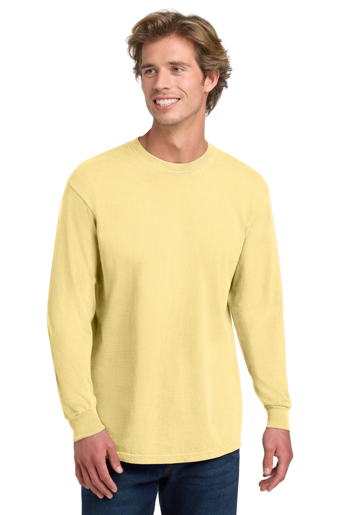 Custom Butter Long Sleeve Tee 6014, personalized by SanCanDo Swag in Argyle, TX