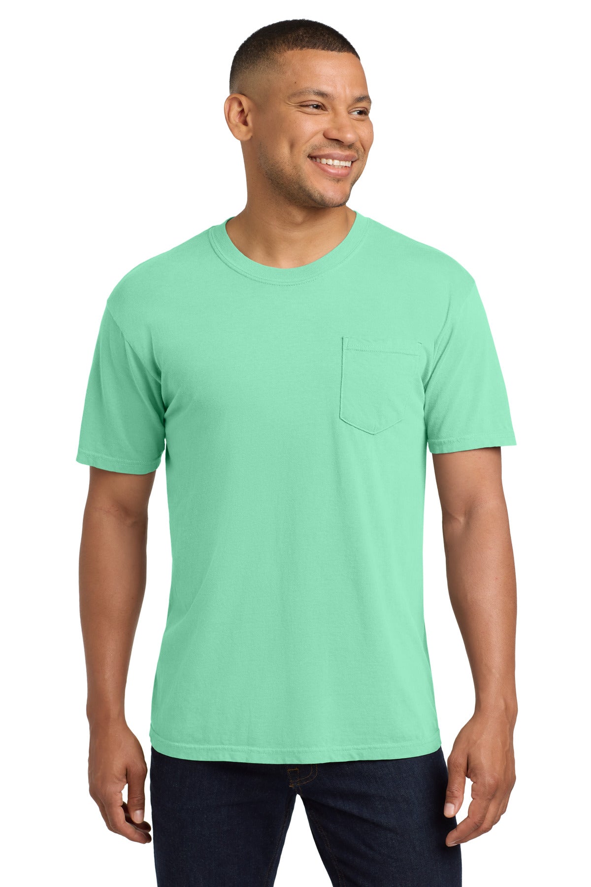 Custom Island Reef Pocket Tee 6030, personalized by SanCanDo Swag in Argyle, TX