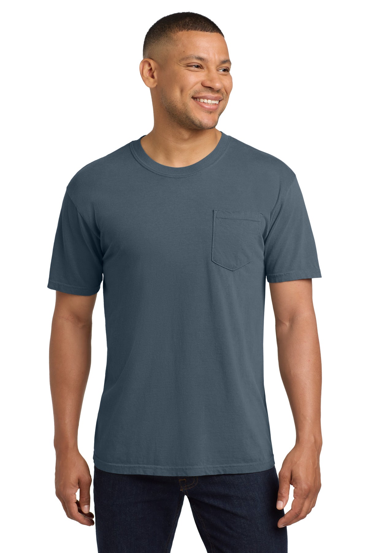 Custom Denim Pocket Tee 6030, personalized by SanCanDo Swag in Argyle, TX