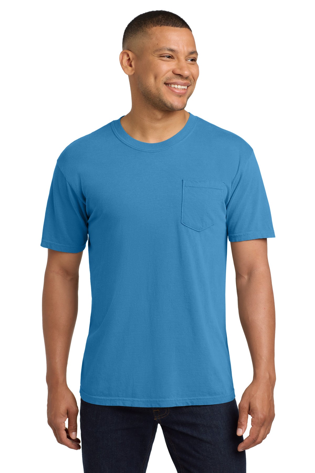 Custom Royal Caribe Pocket Tee 6030, personalized by SanCanDo Swag in Argyle, TX