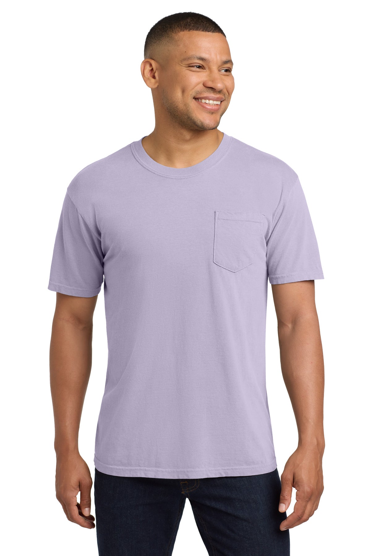 Custom Orchid Pocket Tee 6030, personalized by SanCanDo Swag in Argyle, TX