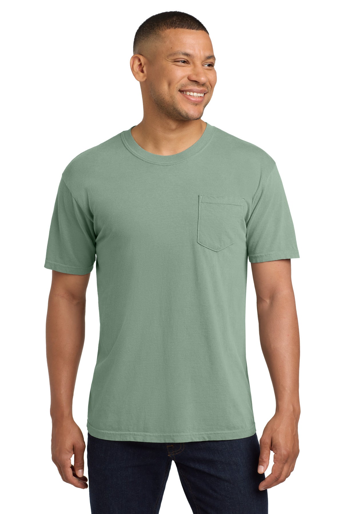 Custom Bay Pocket Tee 6030, personalized by SanCanDo Swag in Argyle, TX