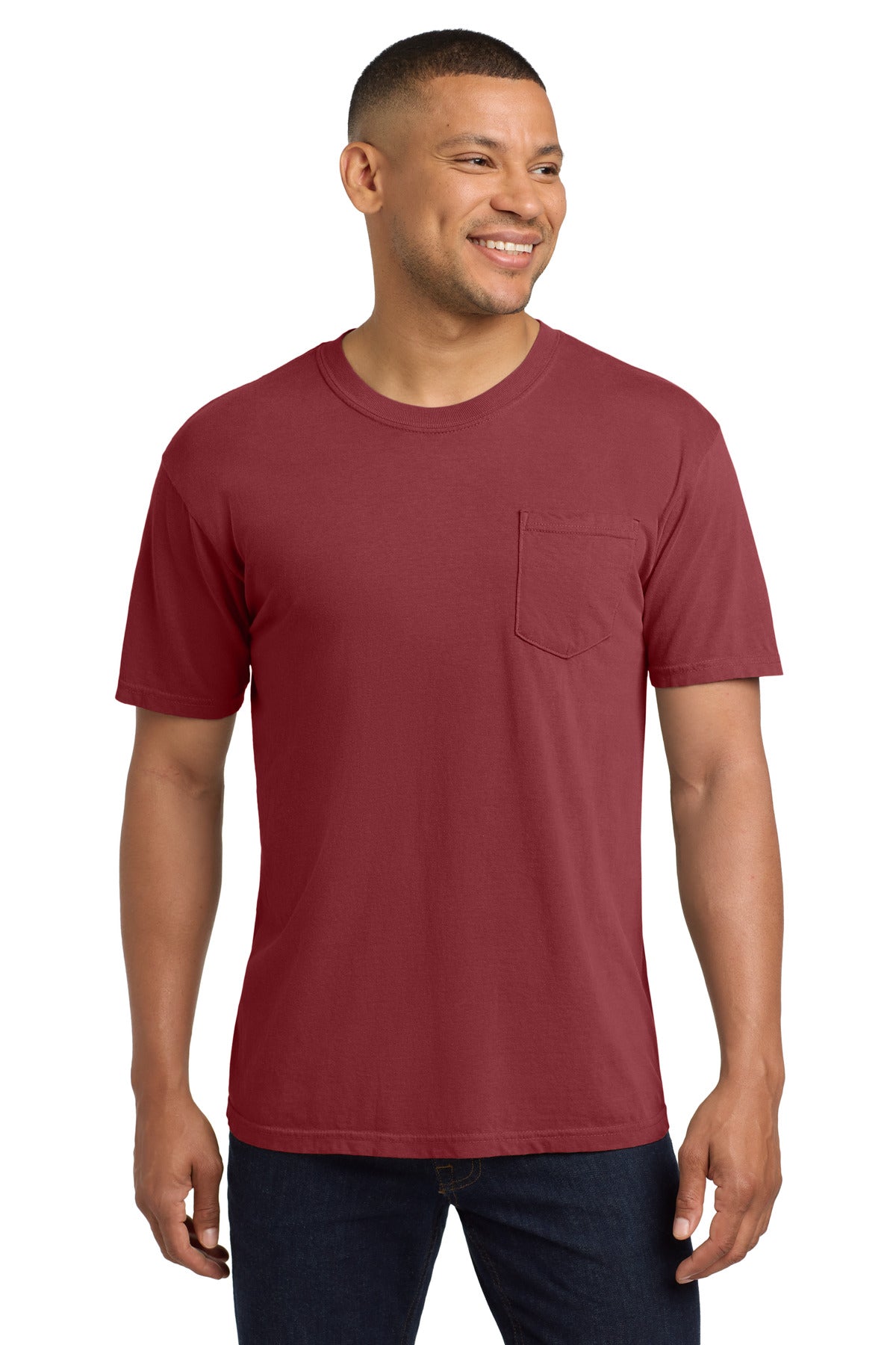 Custom Chili Pocket Tee 6030, personalized by SanCanDo Swag in Argyle, TX
