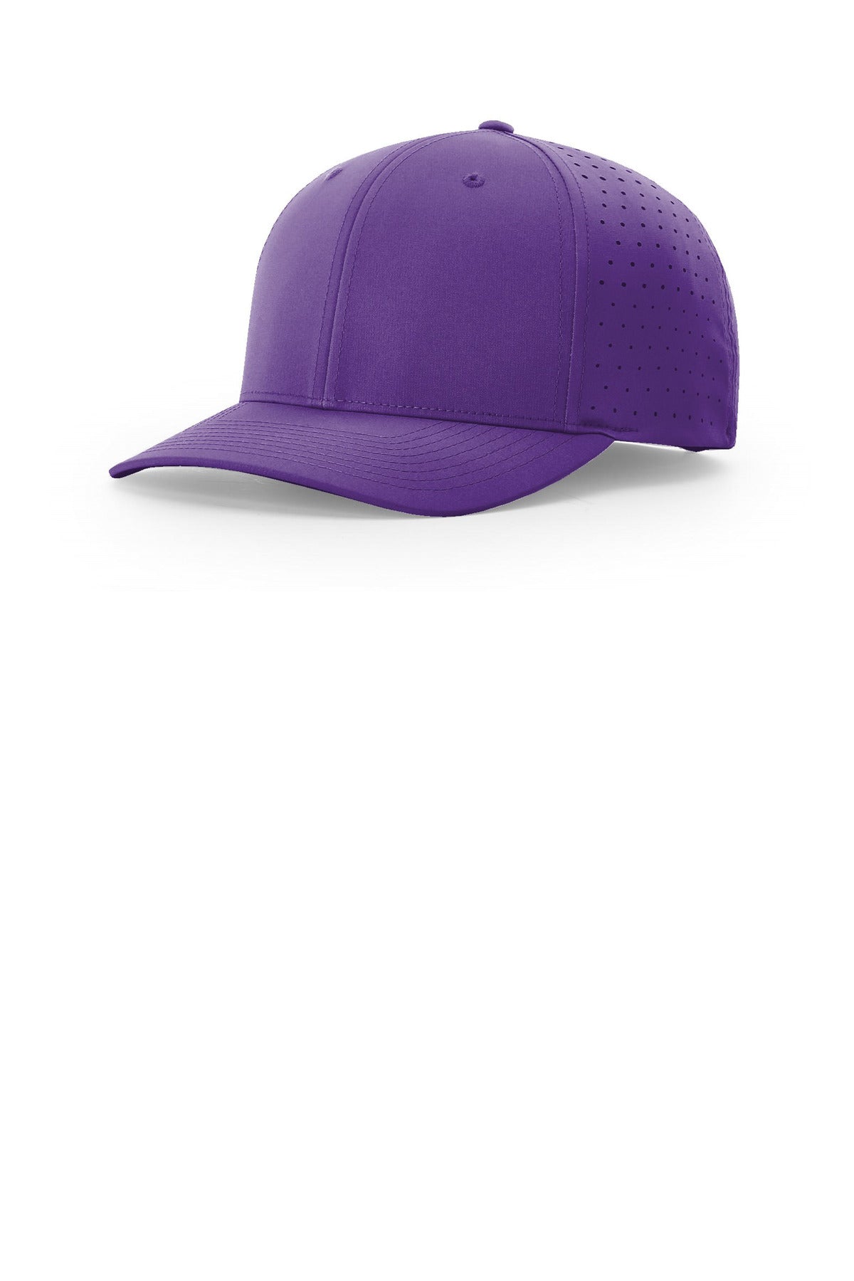 Custom Purple Laser Perf R-Flex Snapback 632, personalized by SanCanDo Swag in Argyle, TX