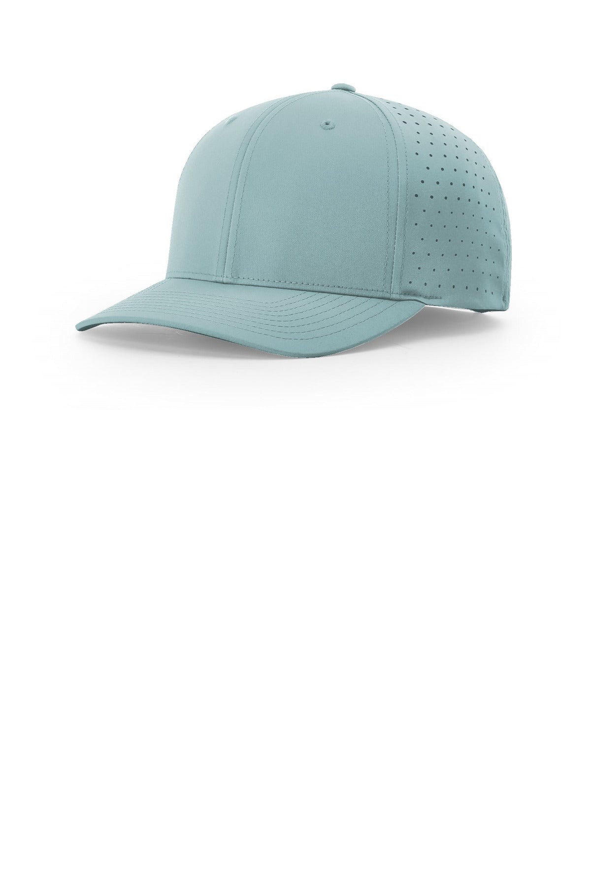 Custom Smoke Blue Laser Perf R-Flex Snapback 632, personalized by SanCanDo Swag in Argyle, TX