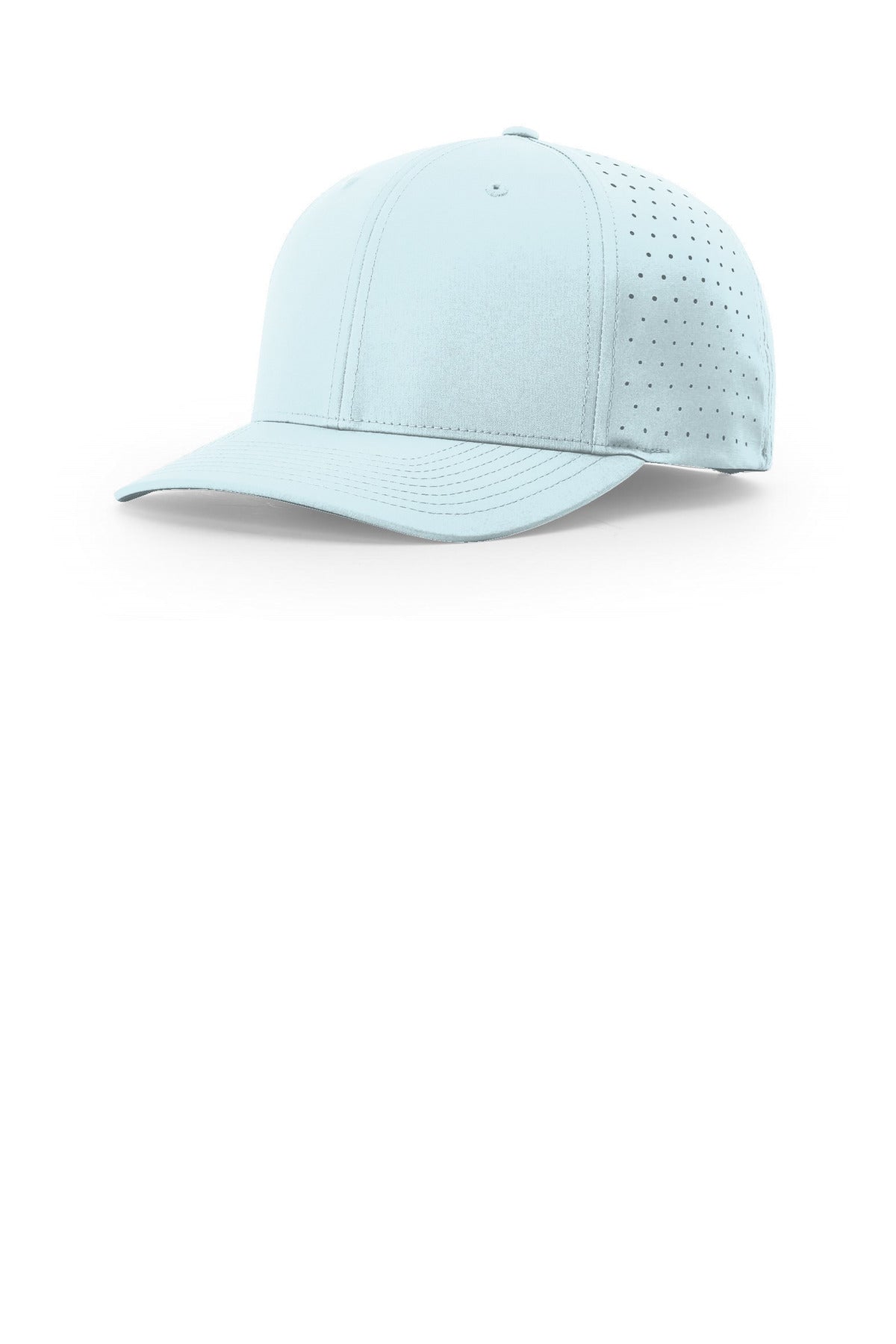Custom Soft Blue Laser Perf R-Flex Snapback 632, personalized by SanCanDo Swag in Argyle, TX