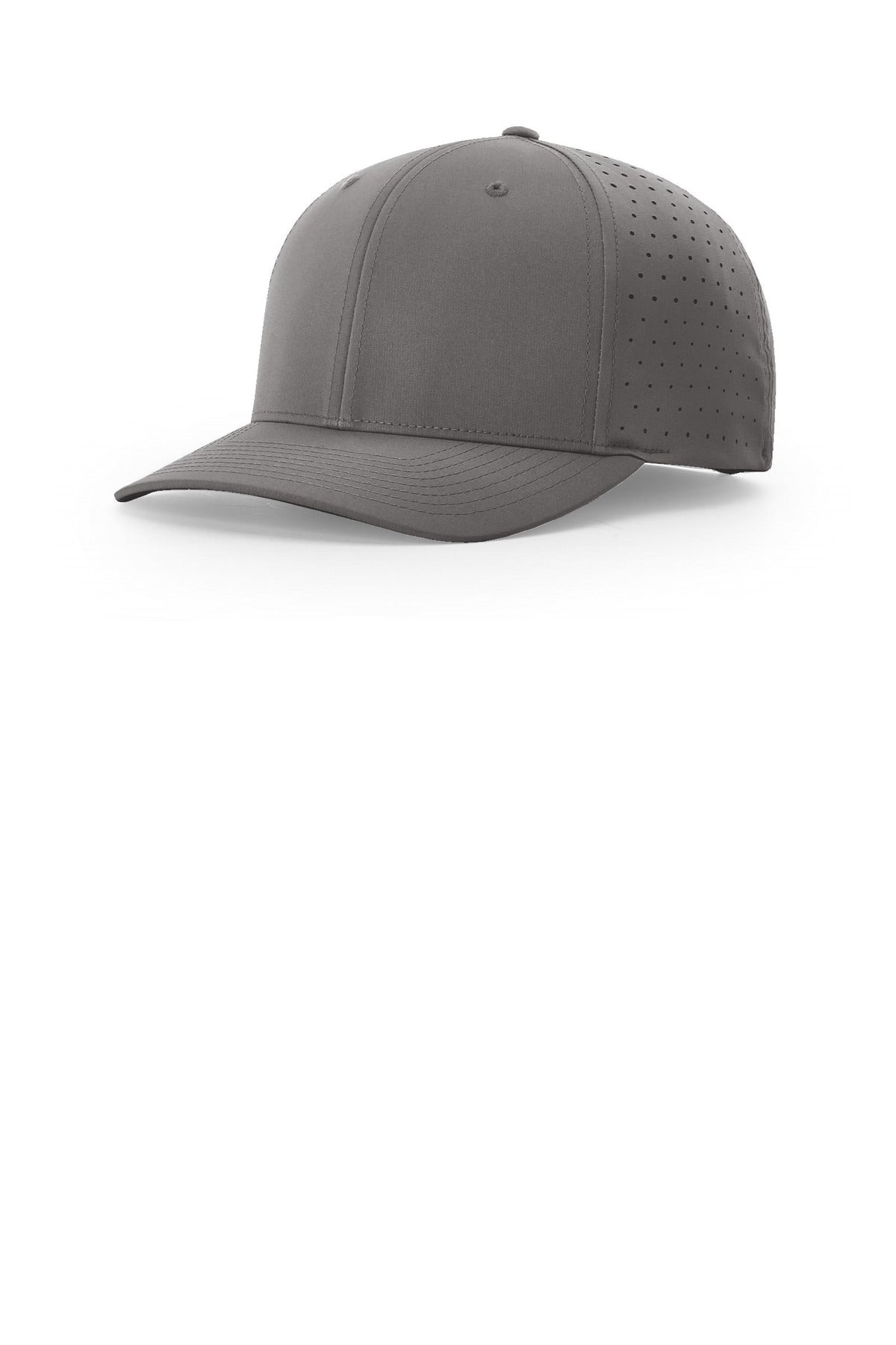 Custom Charcoal Laser Perf R-Flex Snapback 632, personalized by SanCanDo Swag in Argyle, TX