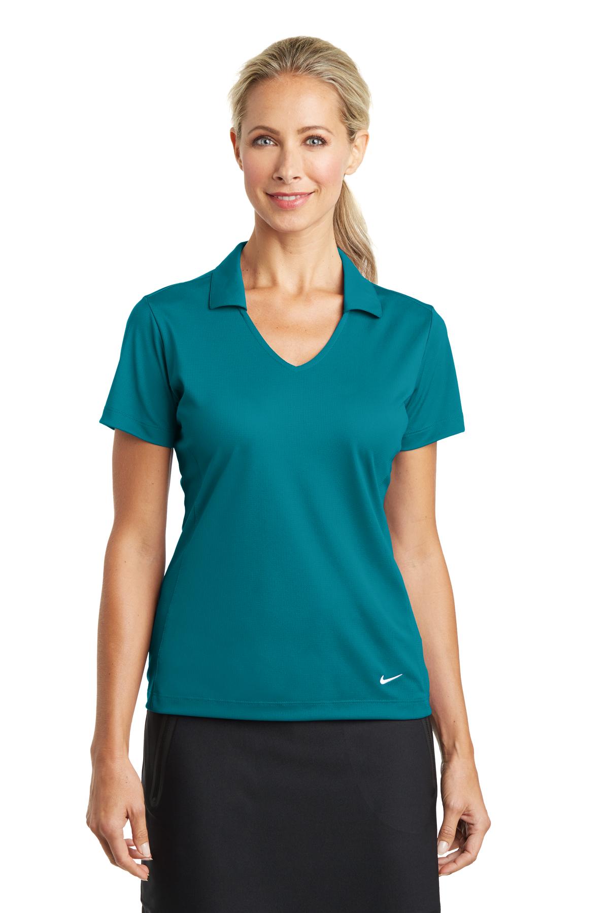 Custom Blustery Women's Dri-FIT Vertical Mesh Polo 637165, personalized by SanCanDo Swag in Argyle, TX
