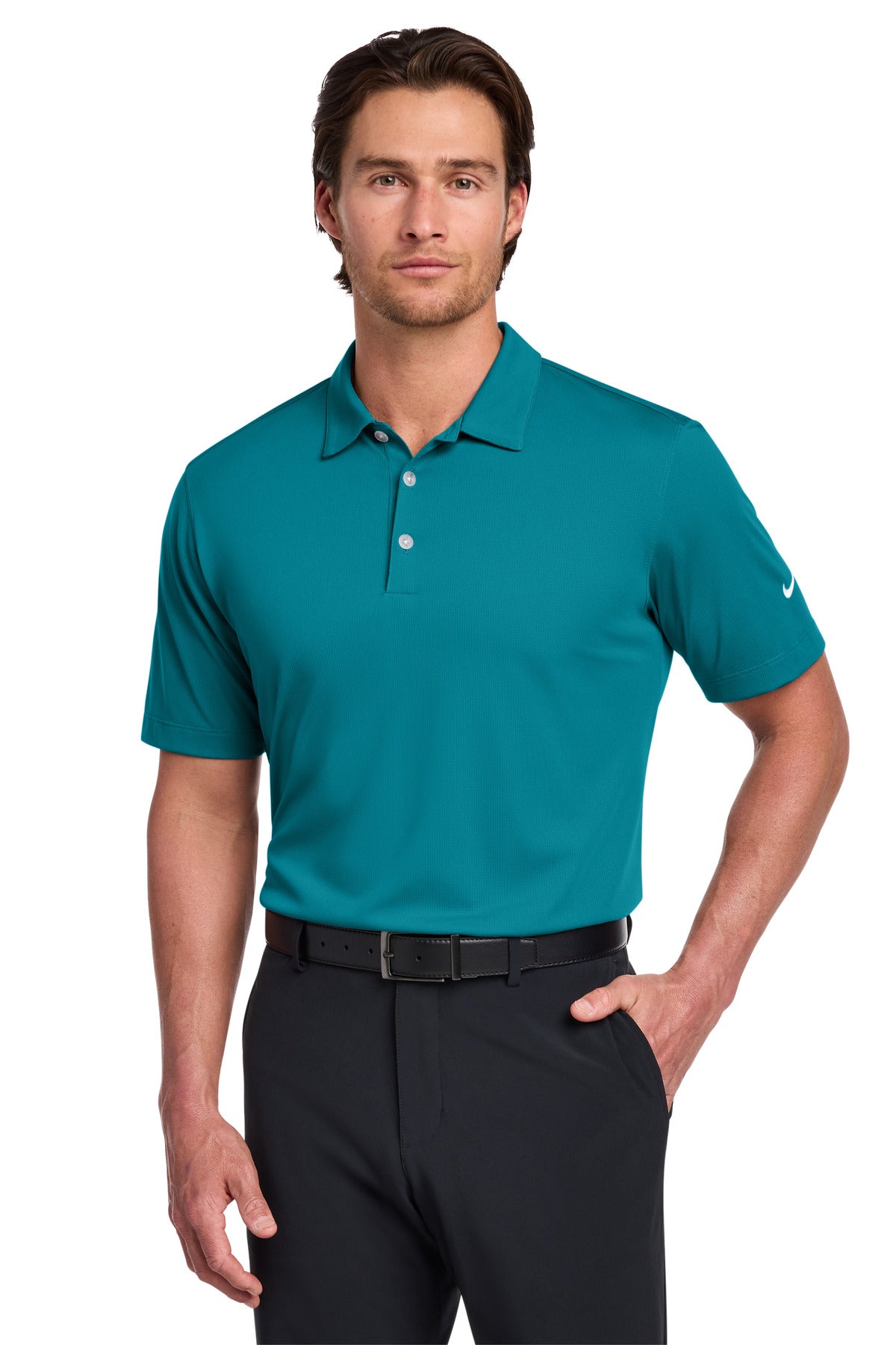 Custom Blustery Dri-FIT Vertical Mesh Polo 637167, personalized by SanCanDo Swag in Argyle, TX
