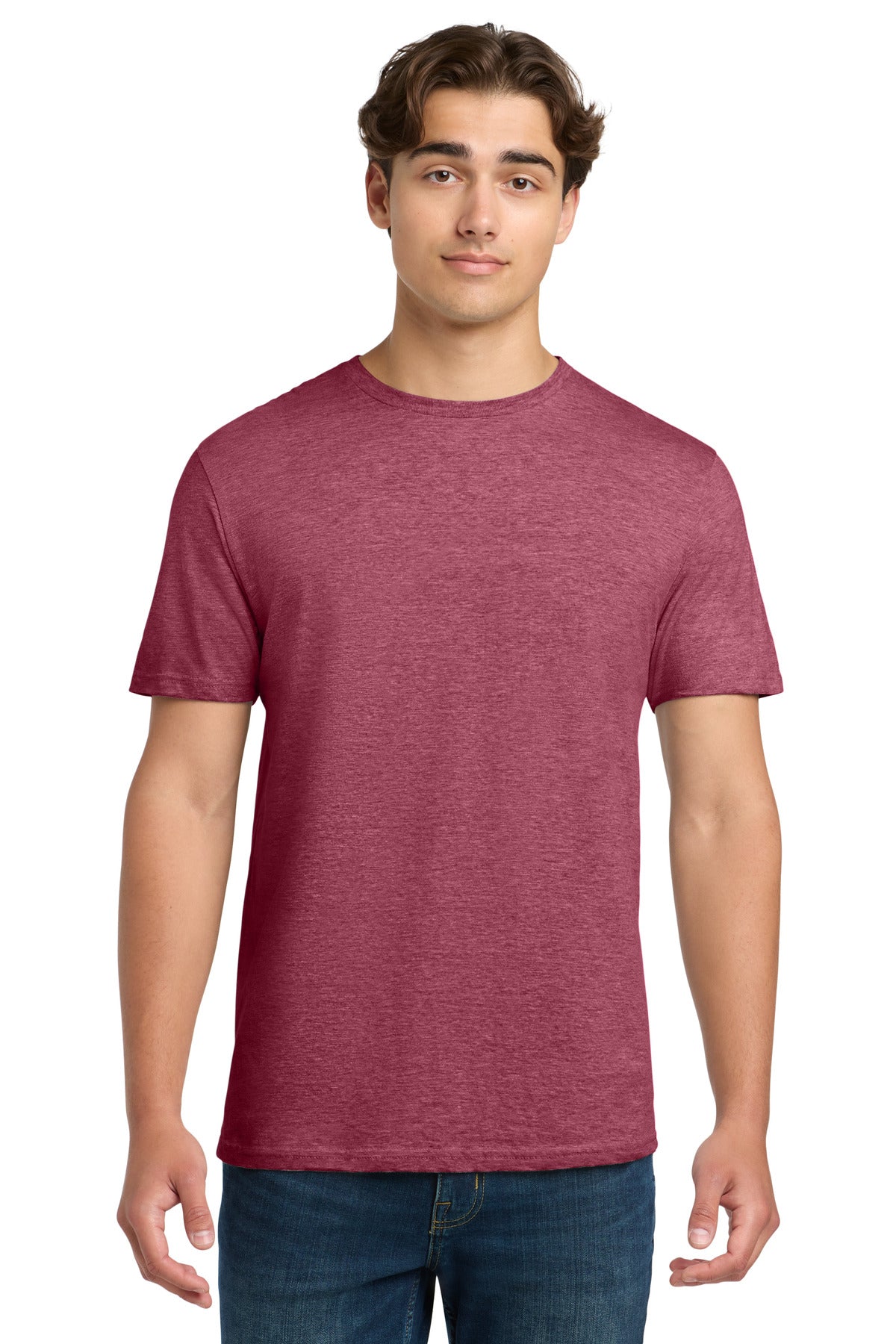 Custom Heather Cardinal Softstyle Tee 64000, personalized by SanCanDo Swag in Argyle, TX