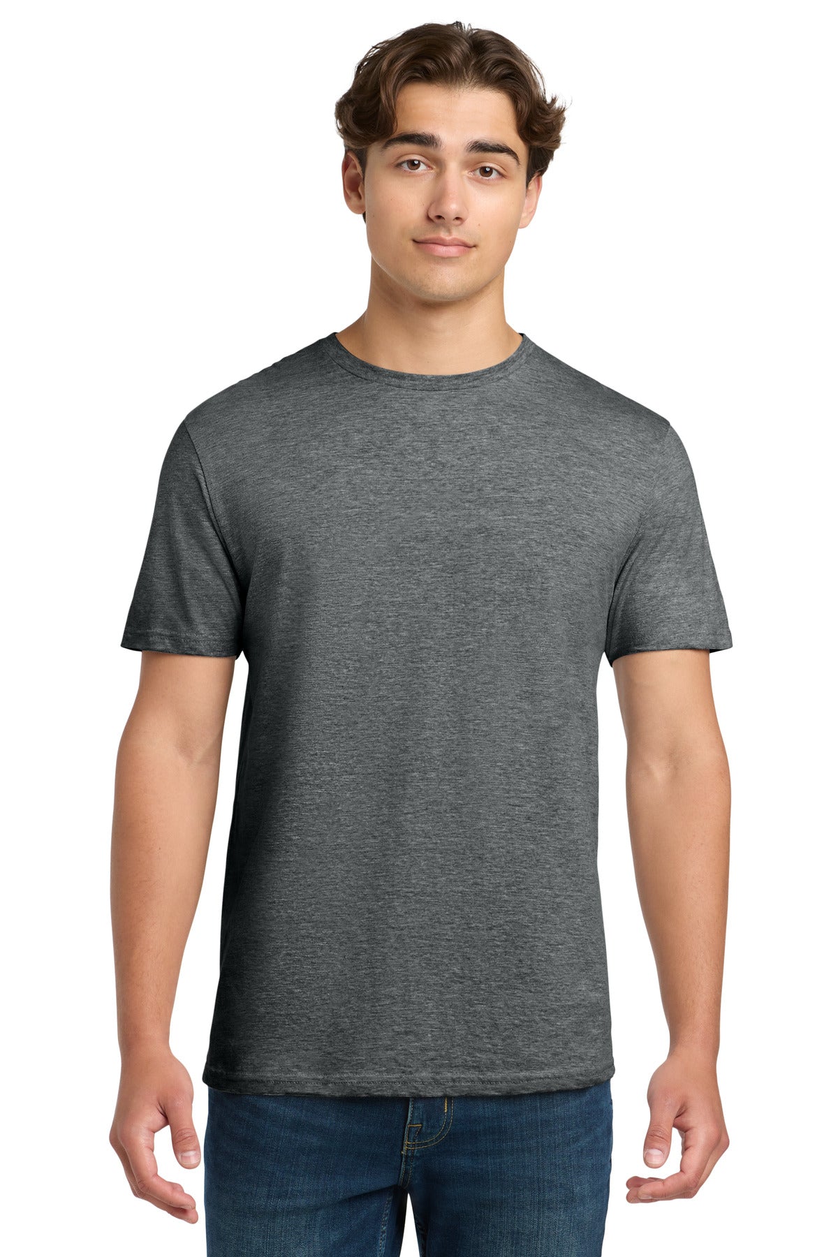 Custom Heather Dark Grey Softstyle Tee 64000, personalized by SanCanDo Swag in Argyle, TX