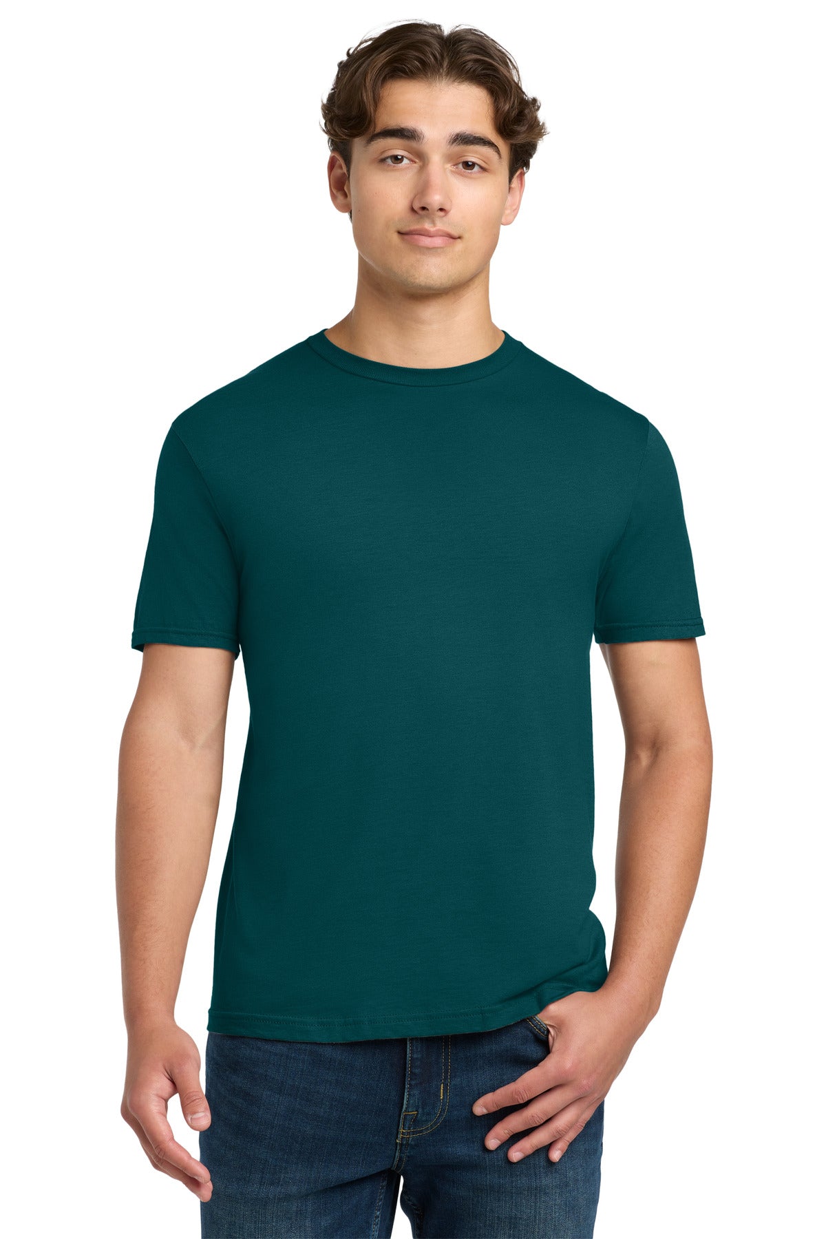 Custom Fan Marine Green Softstyle Tee 64000, personalized by SanCanDo Swag in Argyle, TX