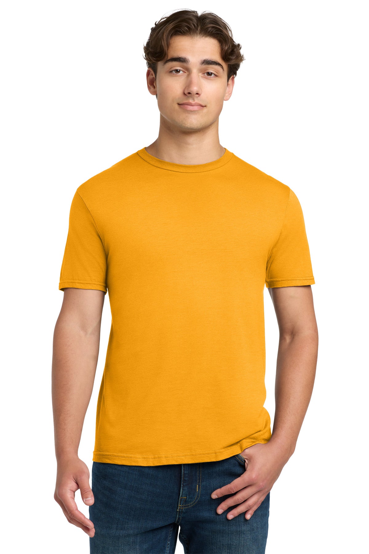Custom Gold Softstyle Tee 64000, personalized by SanCanDo Swag in Argyle, TX
