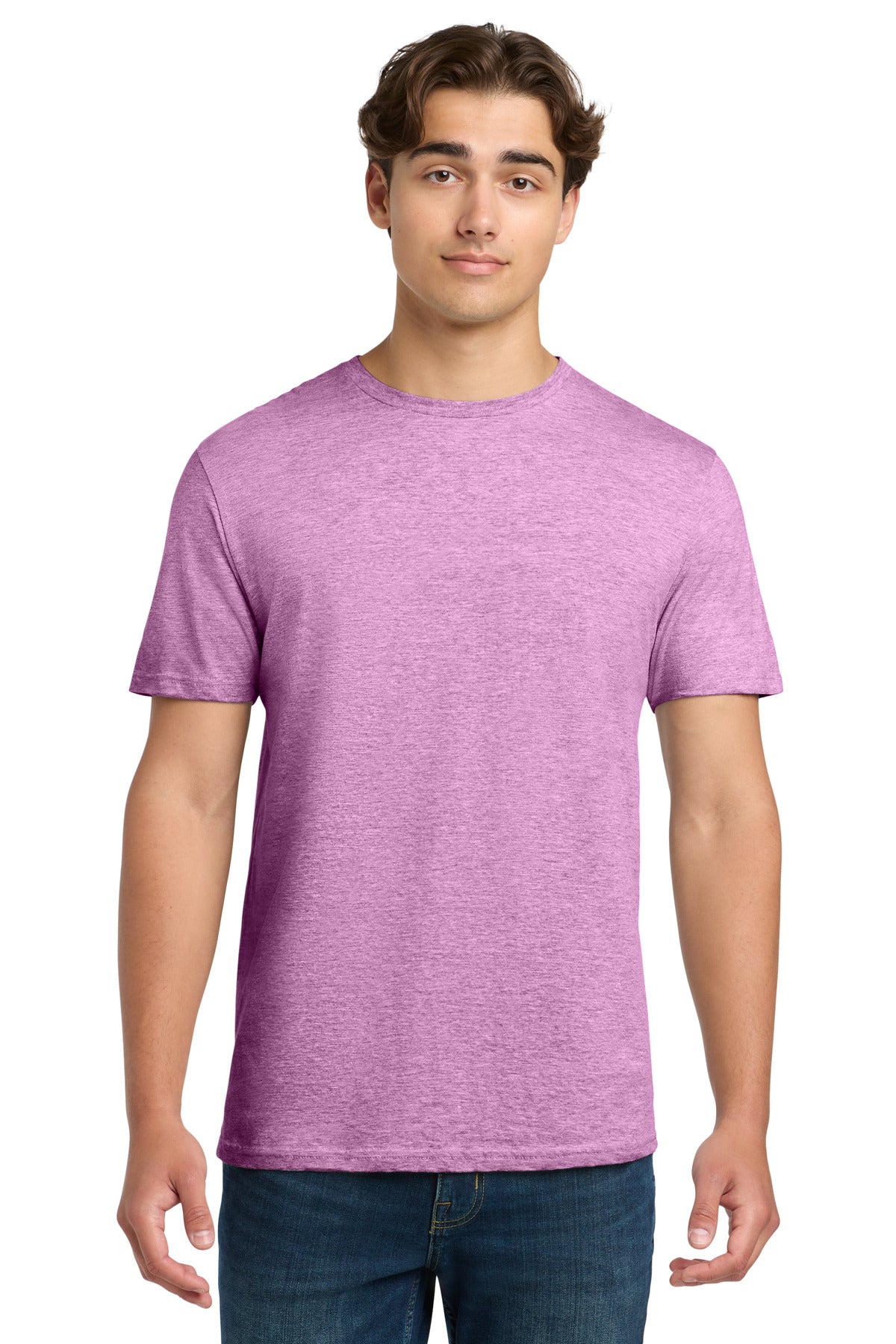 Custom Heather Radiant Orchid Softstyle Tee 64000, personalized by SanCanDo Swag in Argyle, TX