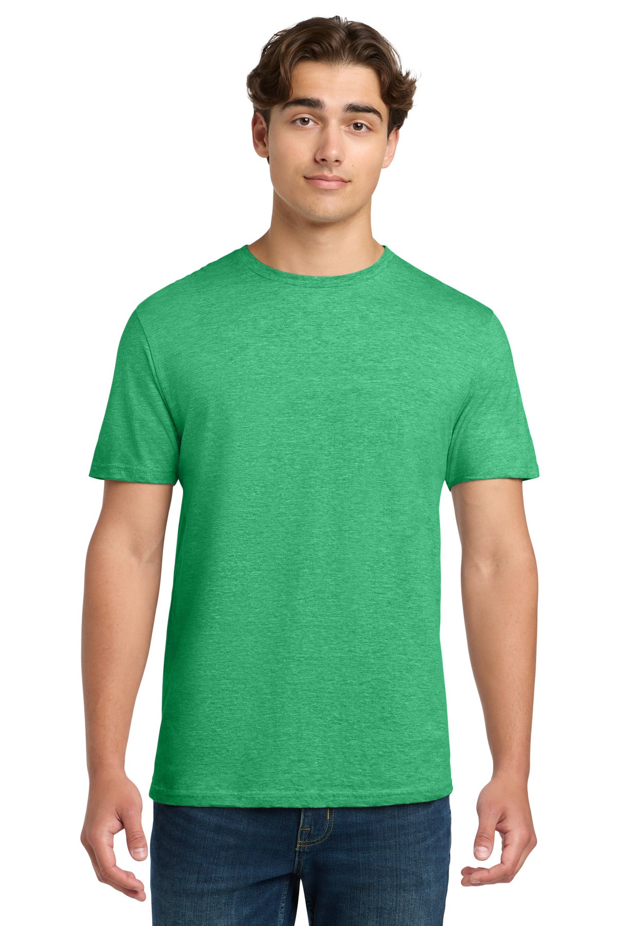 Custom Heather Irish Green Softstyle Tee 64000, personalized by SanCanDo Swag in Argyle, TX