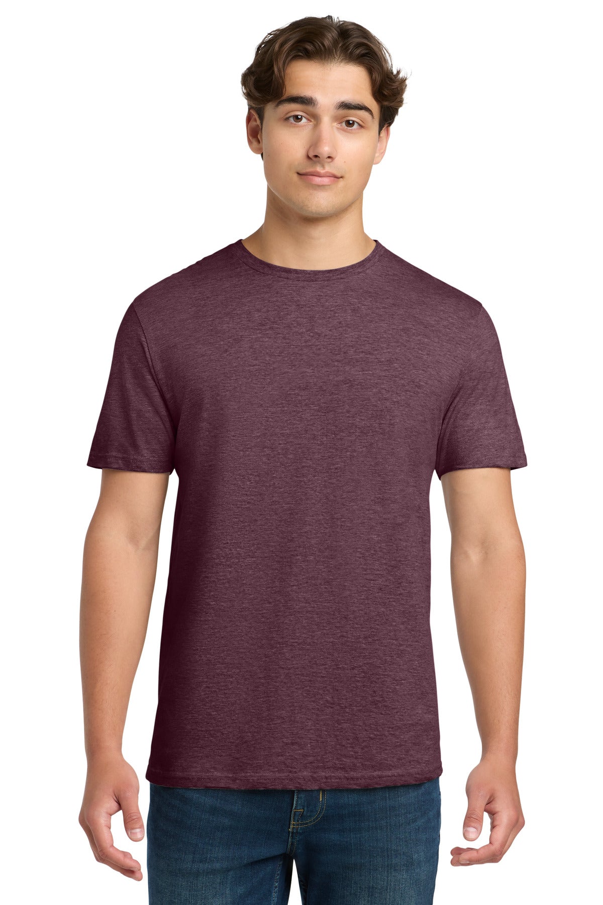 Custom Heather Maroon Softstyle Tee 64000, personalized by SanCanDo Swag in Argyle, TX