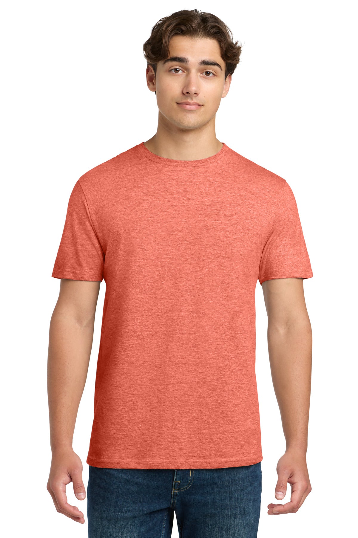 Custom Heather Orange Softstyle Tee 64000, personalized by SanCanDo Swag in Argyle, TX