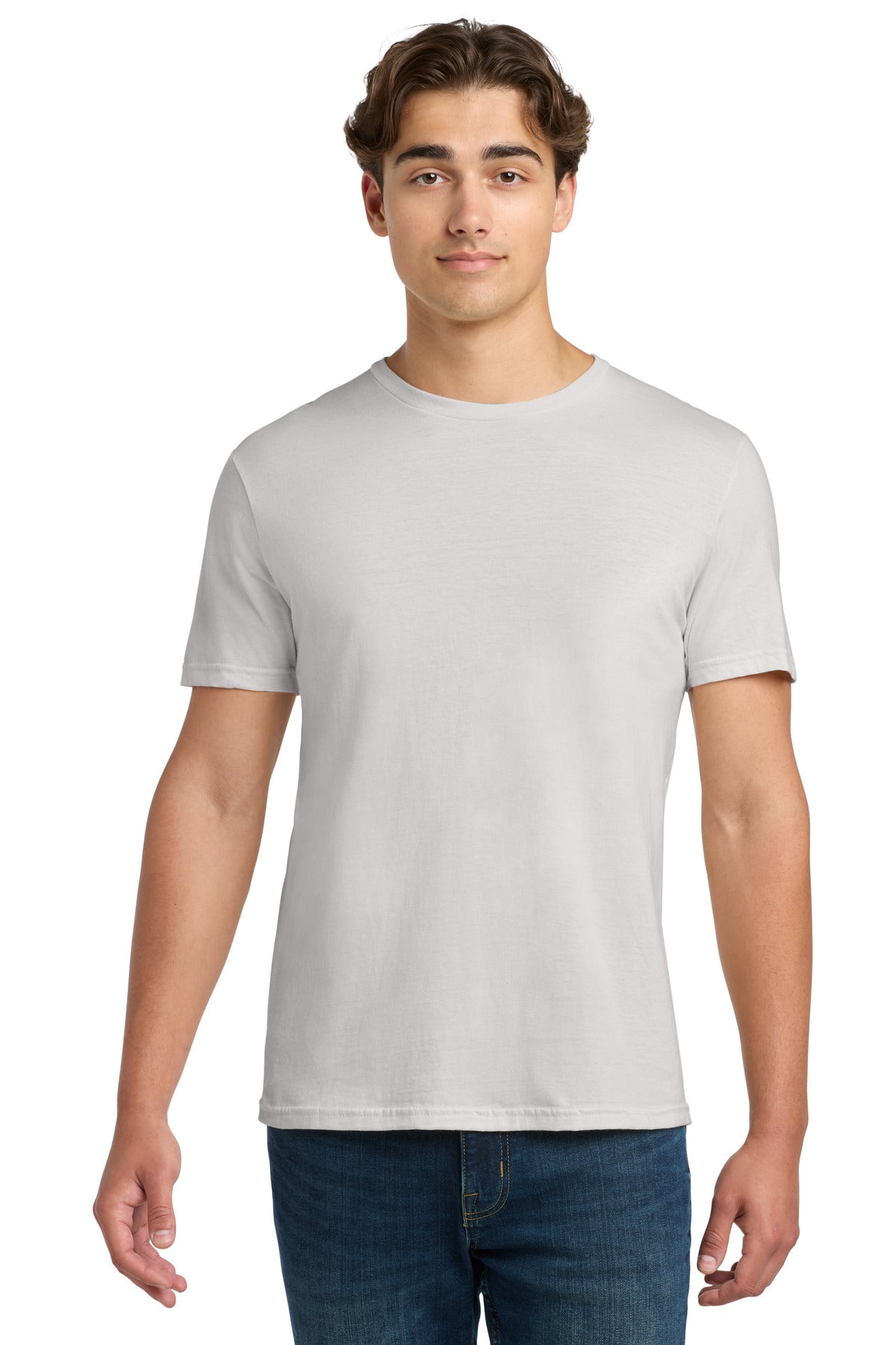 Custom Ice Grey Softstyle Tee 64000, personalized by SanCanDo Swag in Argyle, TX