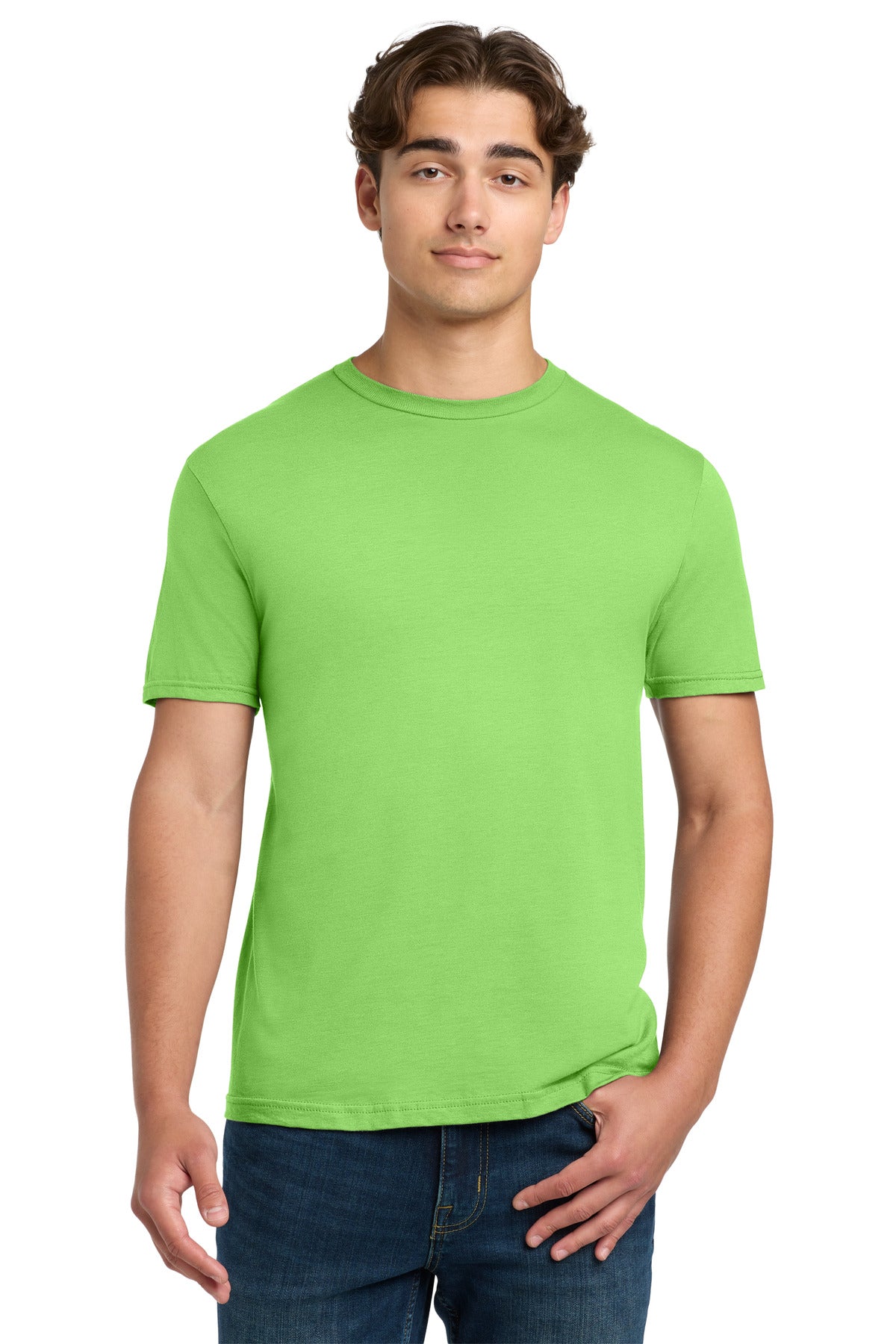 Custom Lime Softstyle Tee 64000, personalized by SanCanDo Swag in Argyle, TX