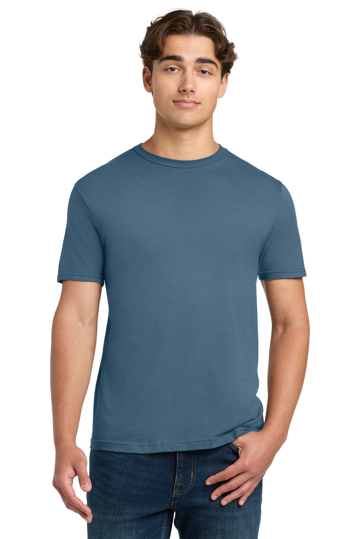 Custom Indigo Blue Softstyle Tee 64000, personalized by SanCanDo Swag in Argyle, TX