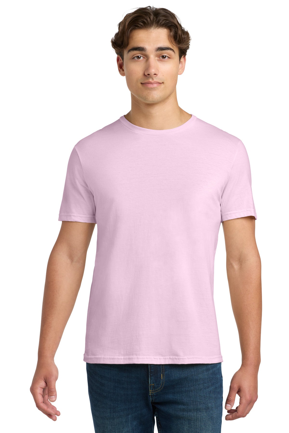 Custom Light Pink Softstyle Tee 64000, personalized by SanCanDo Swag in Argyle, TX