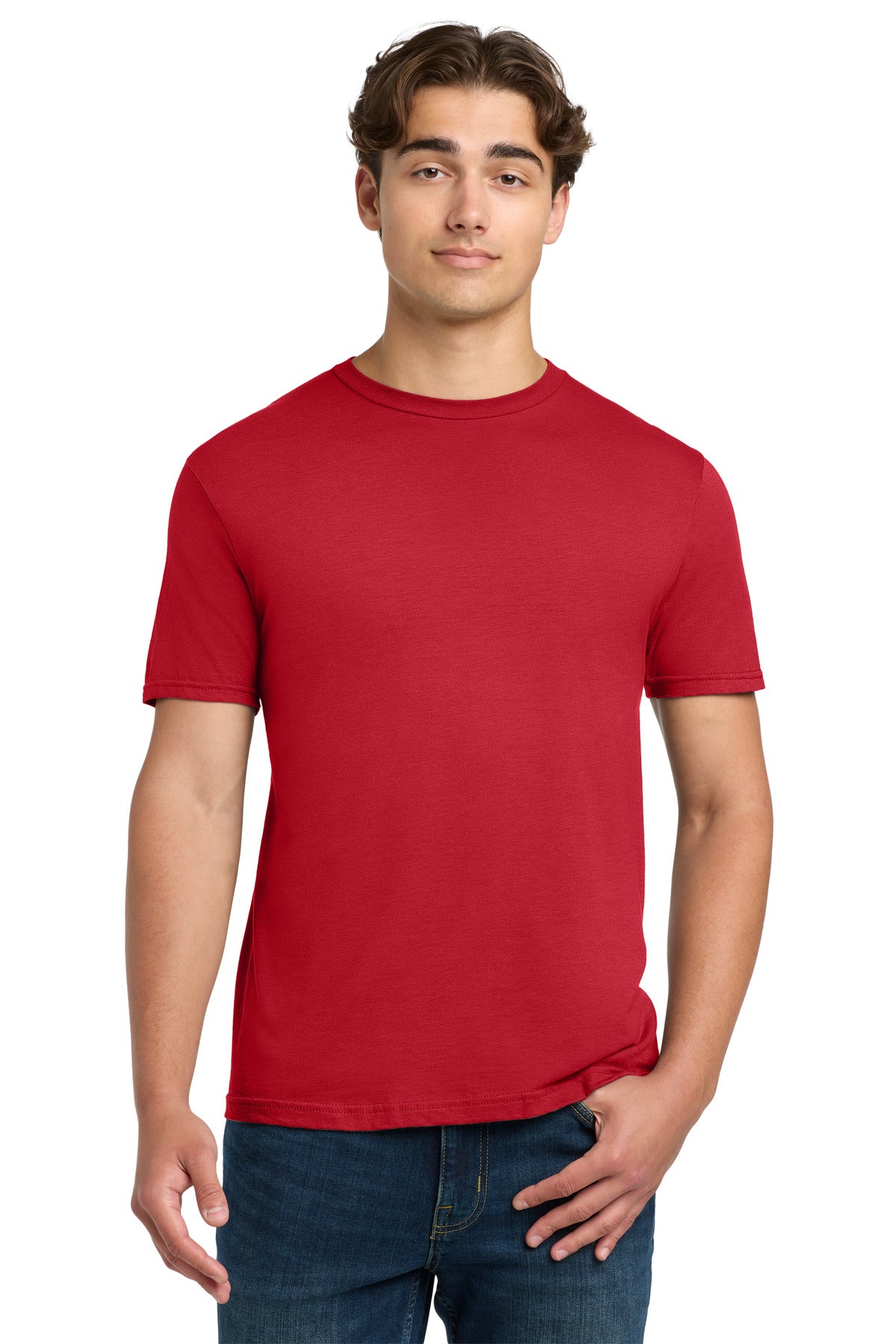 Custom Red Softstyle Tee 64000, personalized by SanCanDo Swag in Argyle, TX